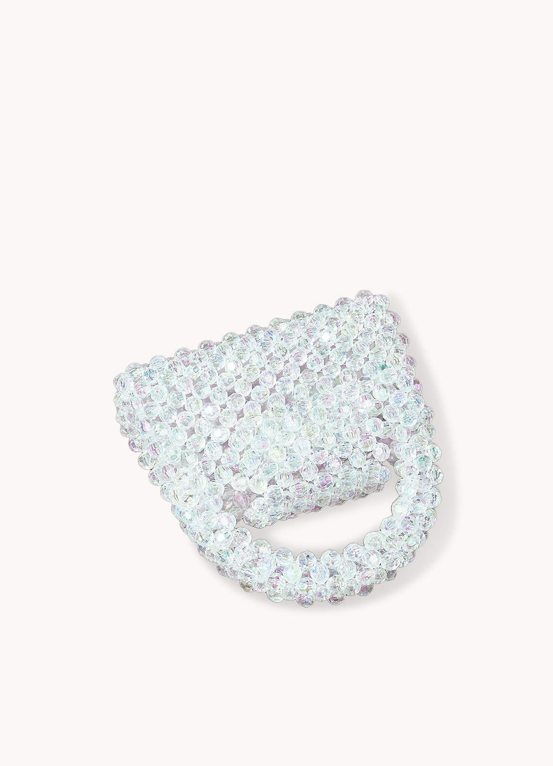 front Borsa con perline acriliche