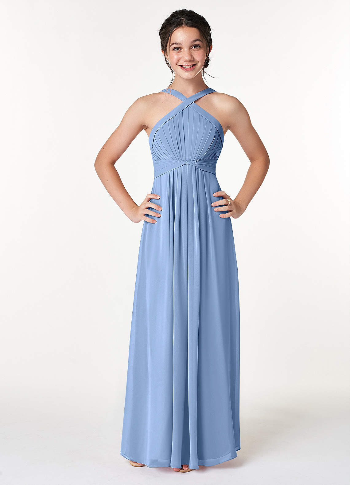 Steel 2024 blue chiffon