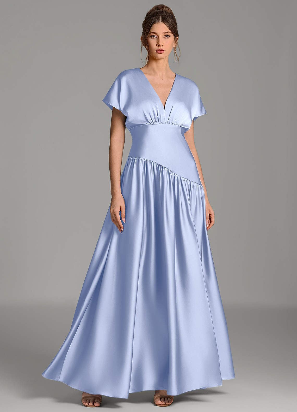 ice grey bridesmaid dresses Azazie Alysse InseamLength: 28.0000