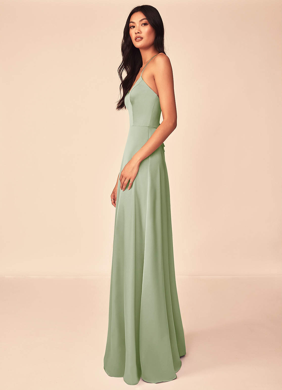 azazie mei stretch satin dress Azazie Mei