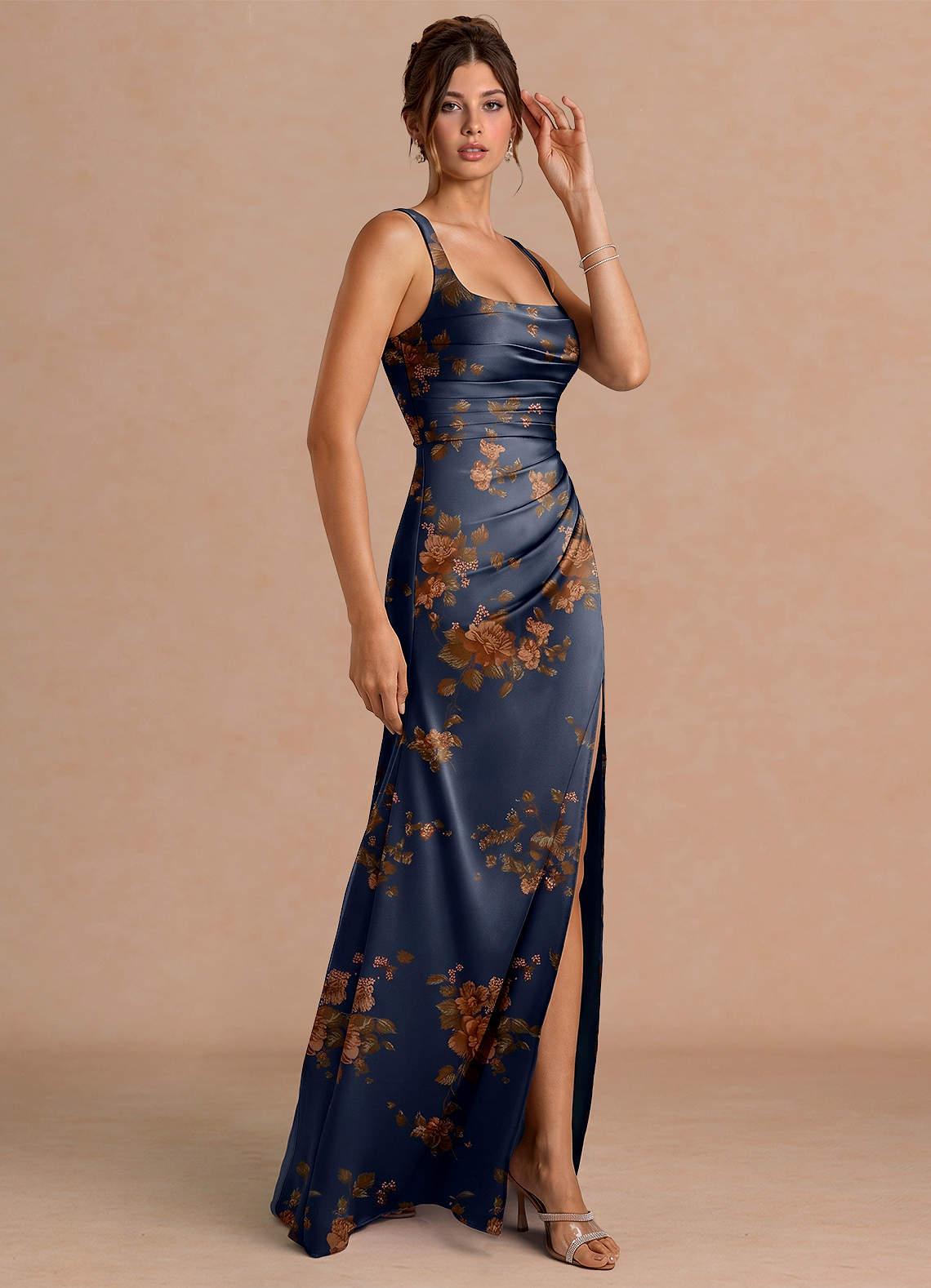 Sierra Navy Vintage Maxi Dress | Azazie
