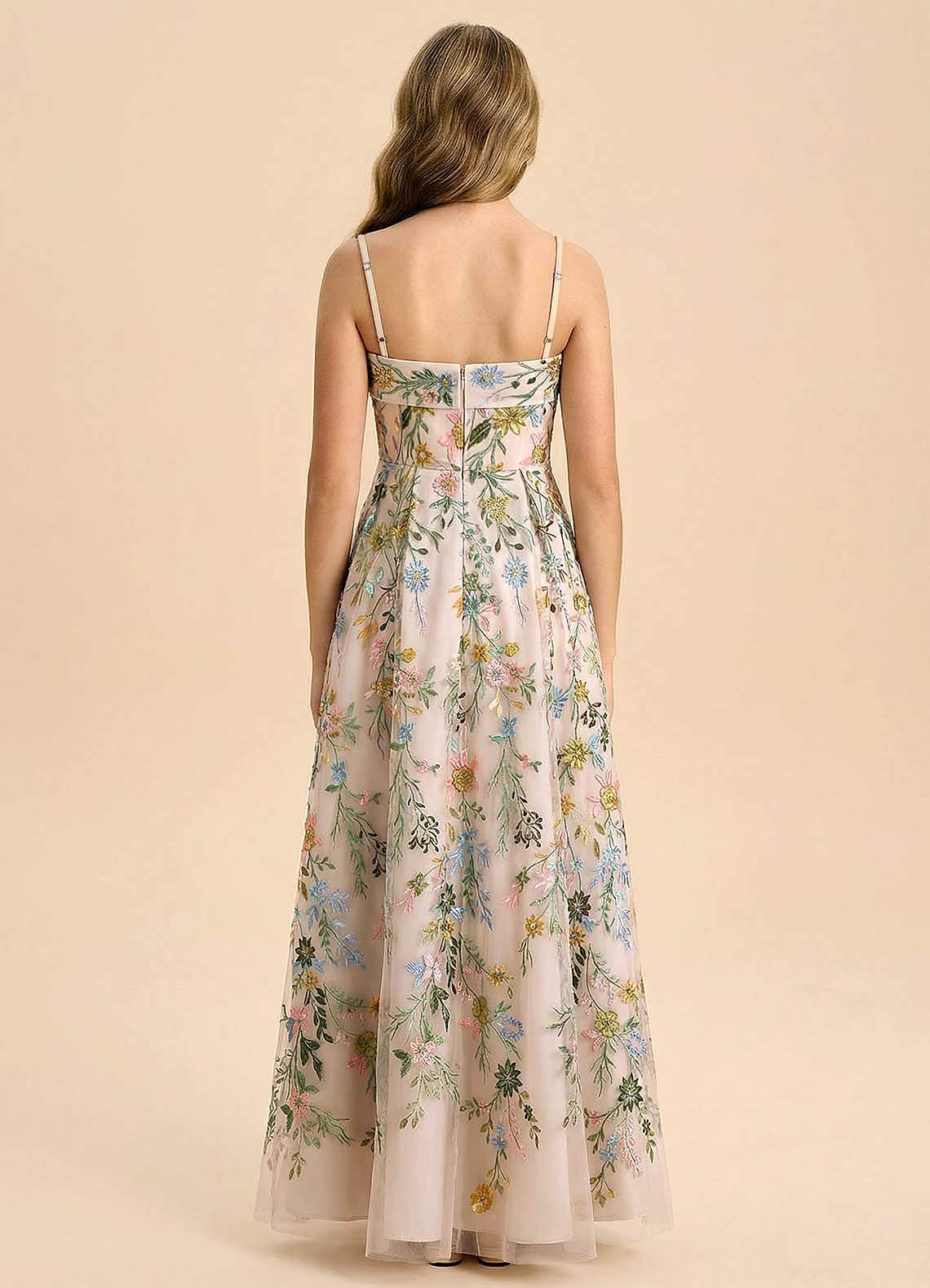 front Azazie Evangeline Junior Formal Dress