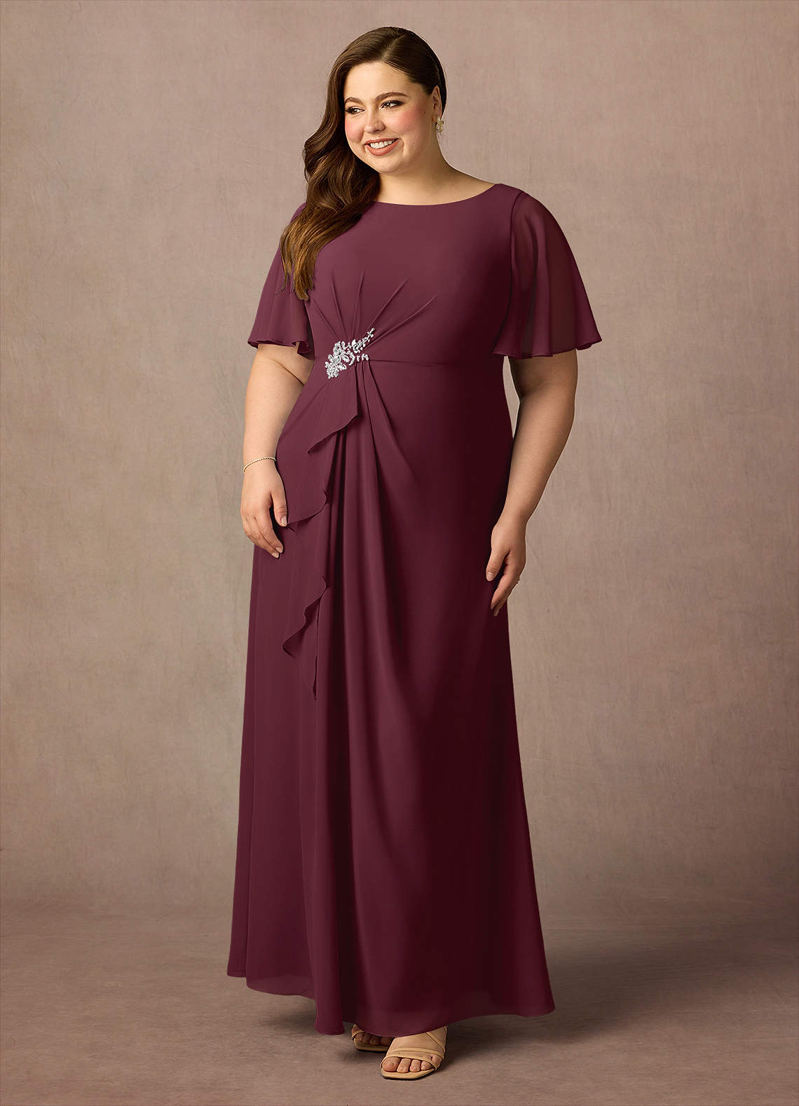 beaded mother of the bride dresses plus size Ever-Pretty Sequin Short Sleeve Evening Gown for Wedding Guests & Formal Events