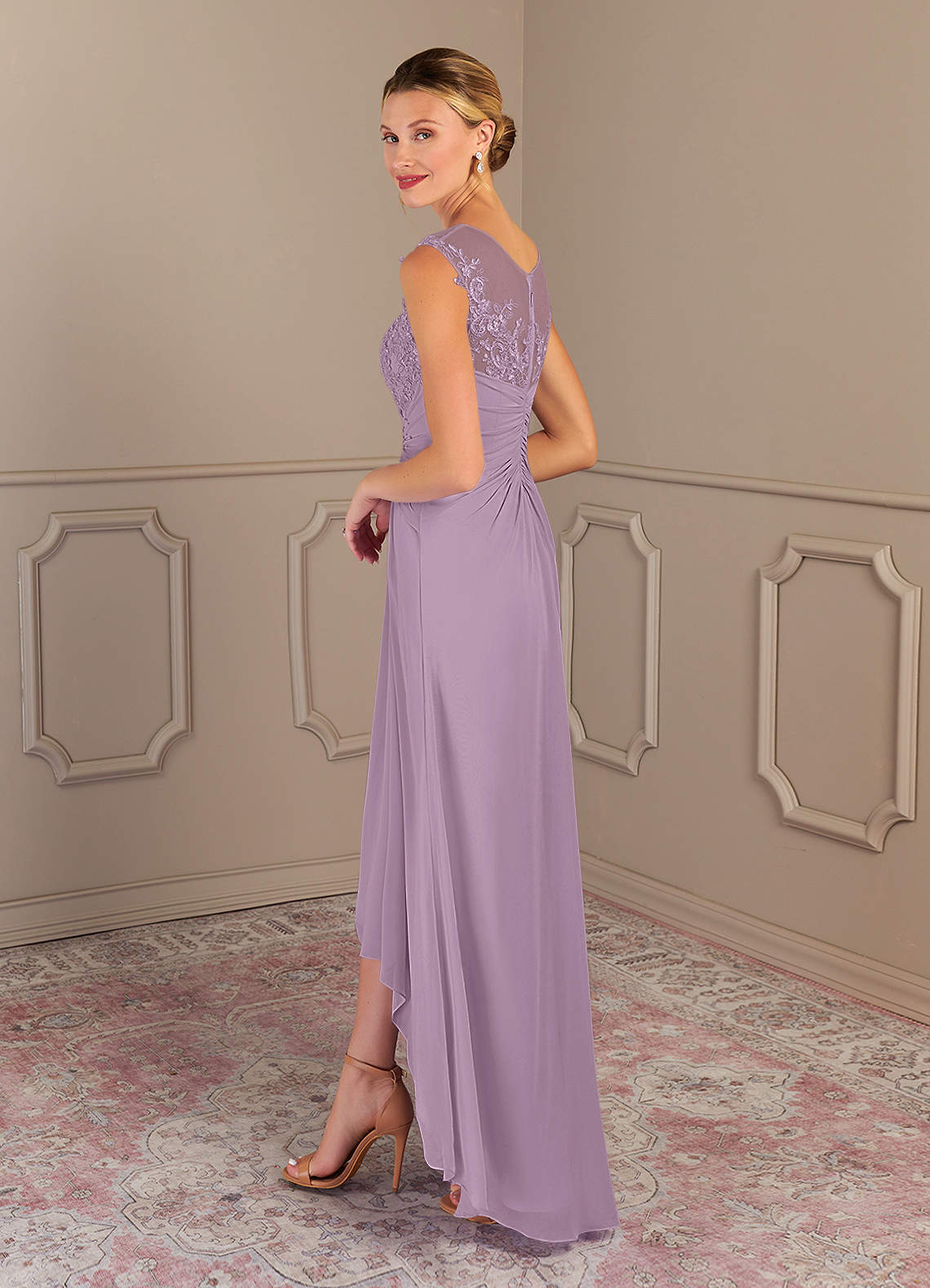 Wisteria Chiffon Cami Ankle Gown