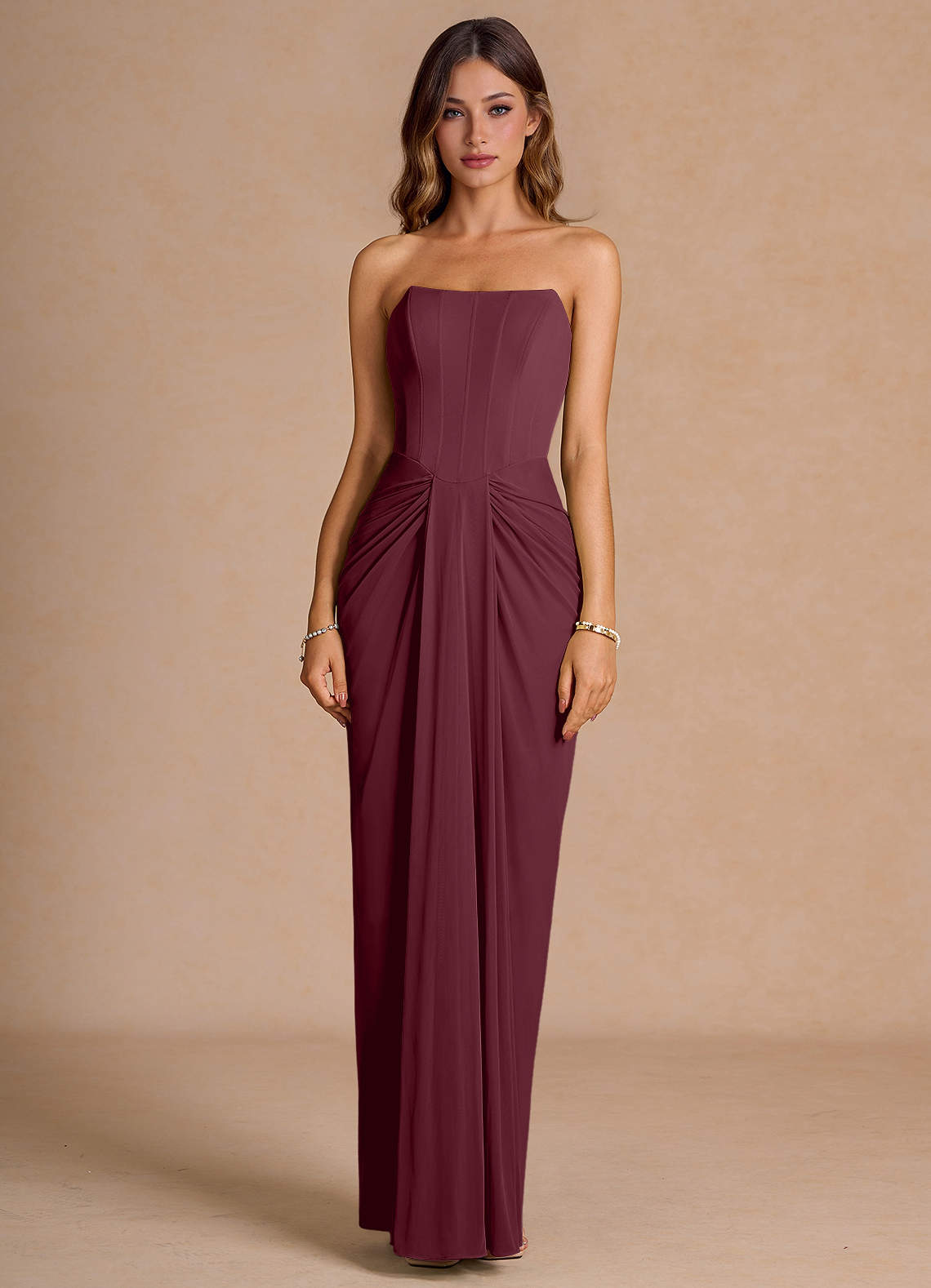 Anais Wine Maxi Dress image2