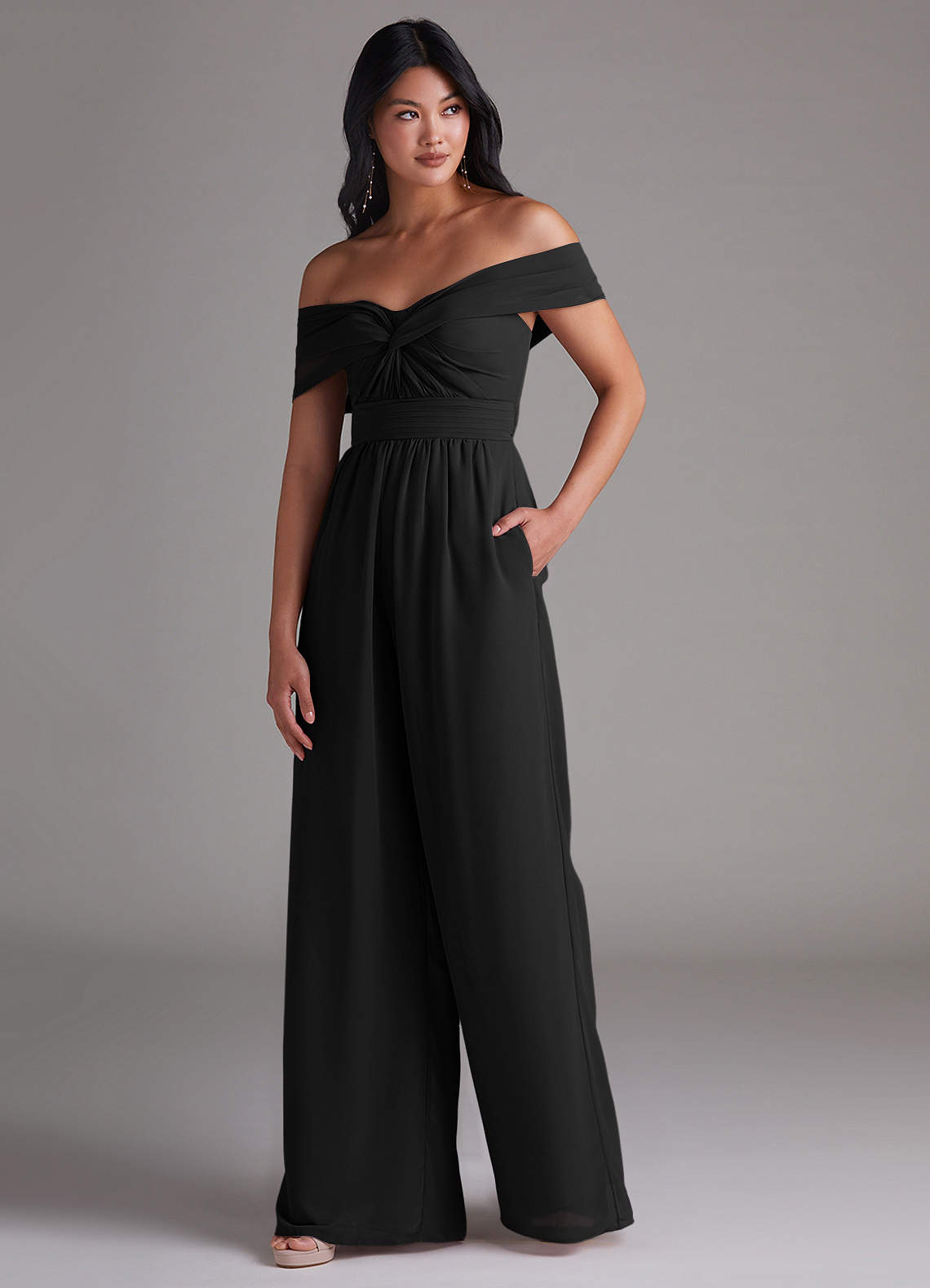Azazie Lamara Black Bridesmaid Dresses | Azazie