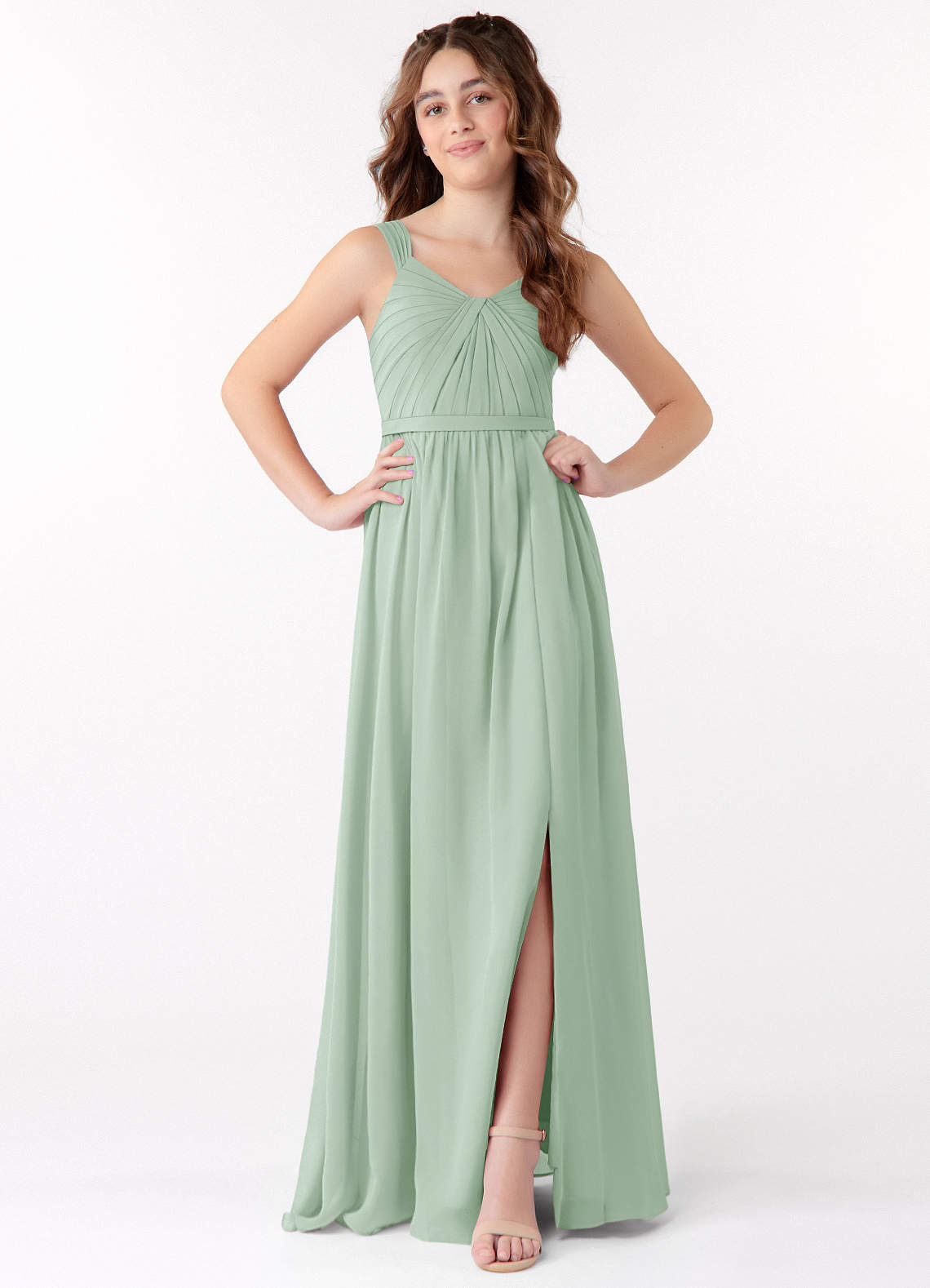 lace mauve bridesmaid dresses Chic One Shoulder Chiffon Vintage On Sal – line skirt with a Green Bridesmaid Collection | Colour:Light Champagne vestidos de novia