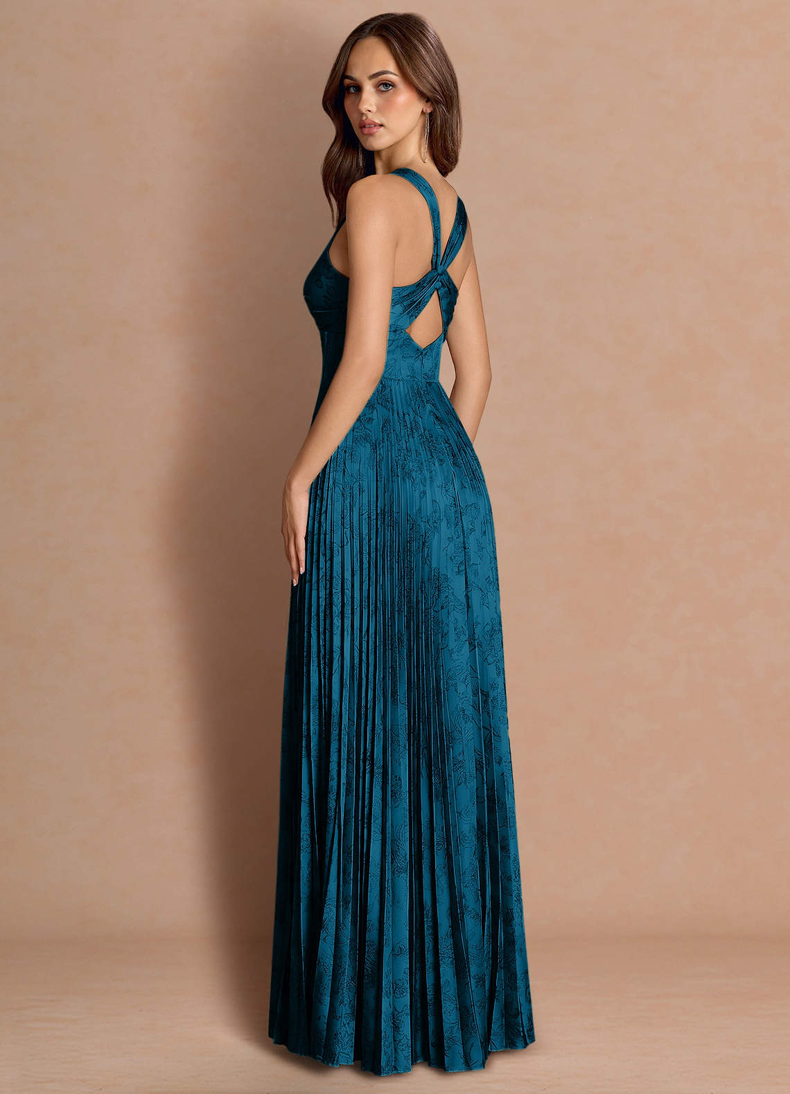 Tatiana Navy Black Maxi Dress image1