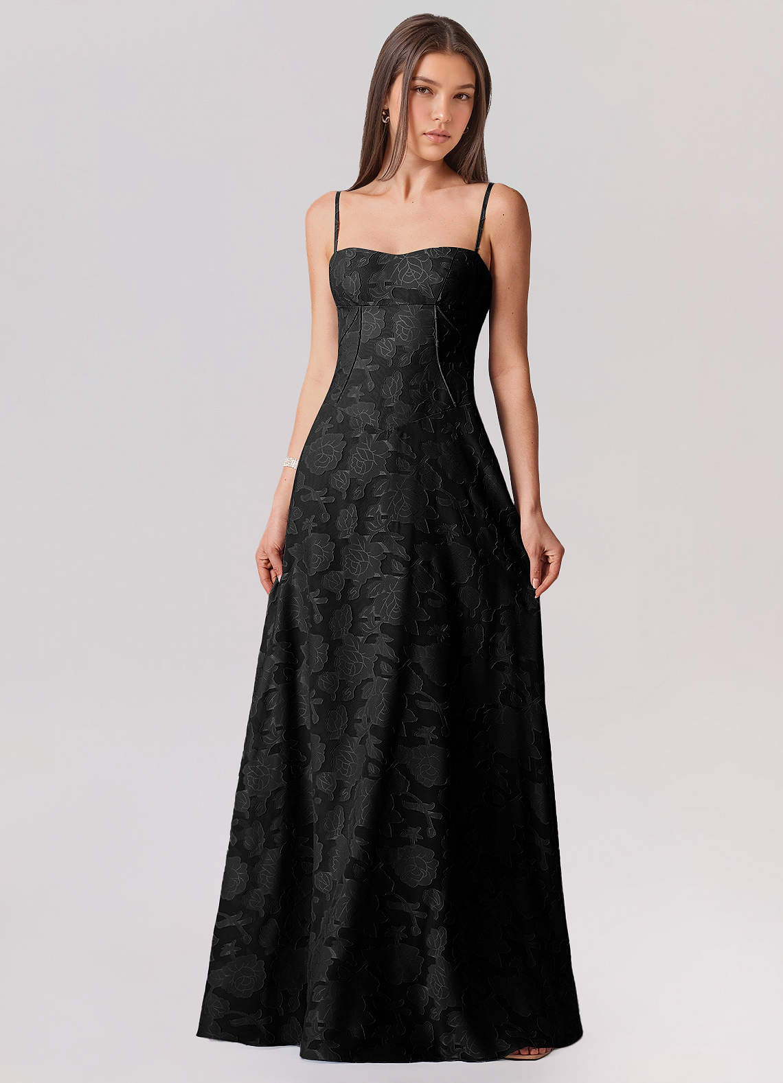 Valentine Black Maxi Dress