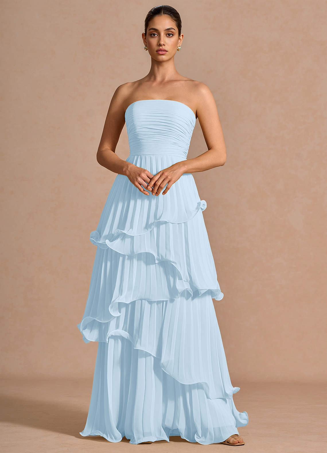 Hartley Sky Blue Maxi Dress | Azazie