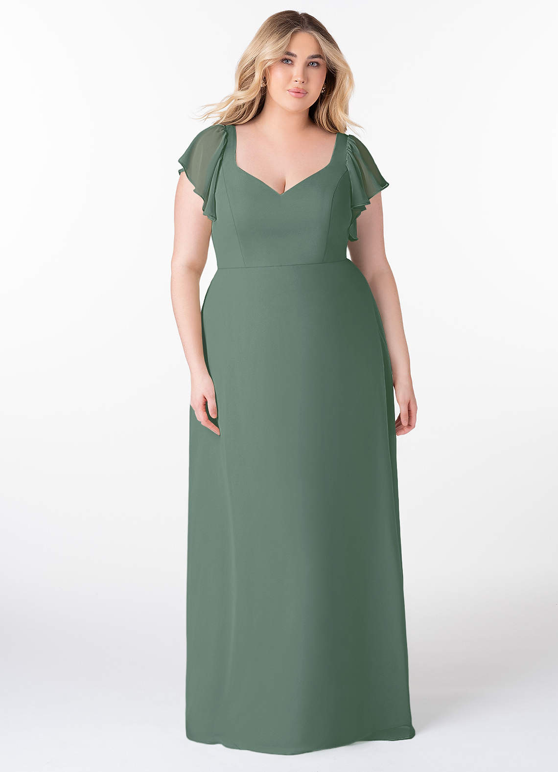 green emerald velvet dress Sample Gabby Bridesmaid Dress main image 1