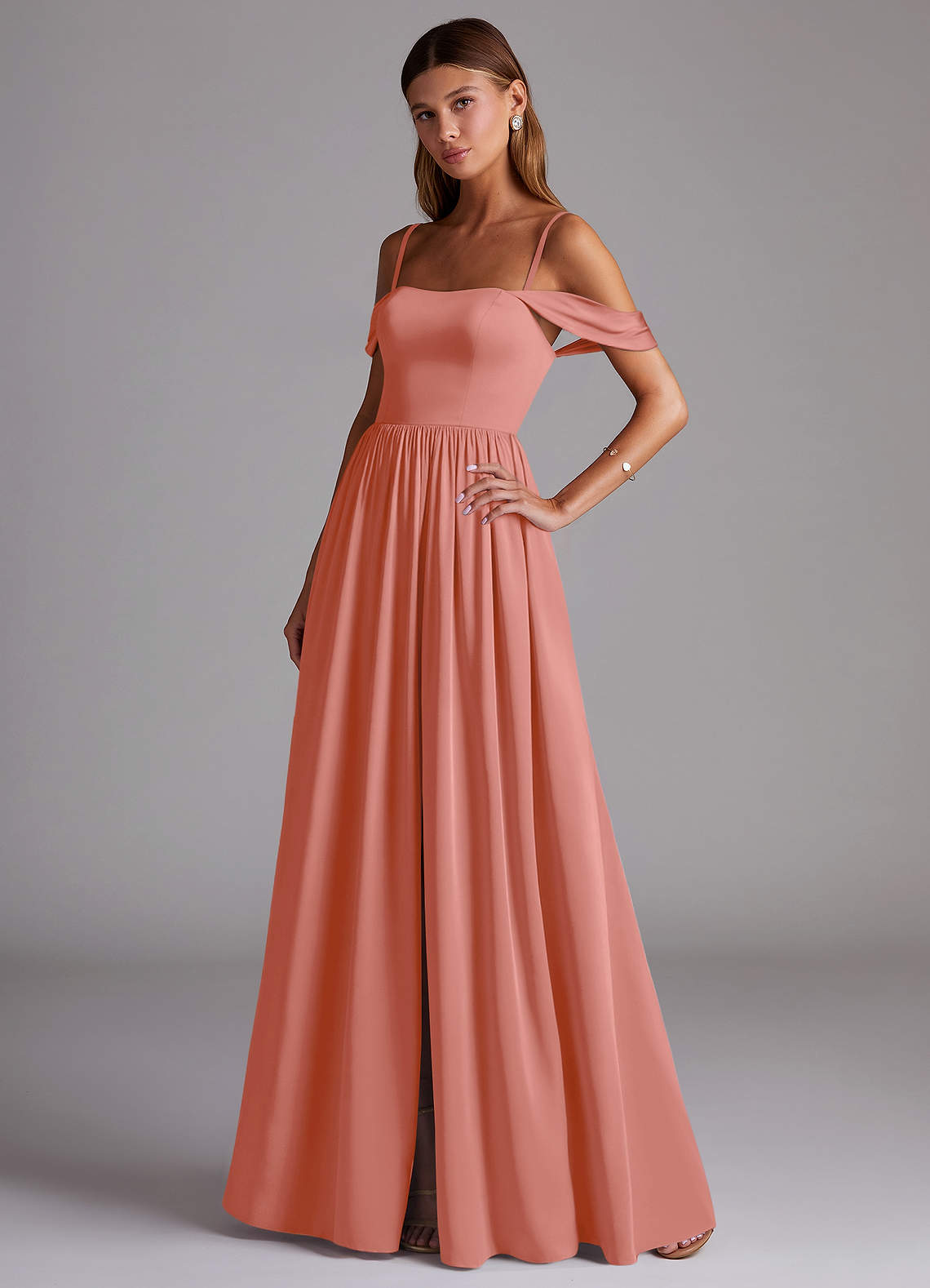 salmon bridesmaid dress Salmon Bridesmaid Dresses