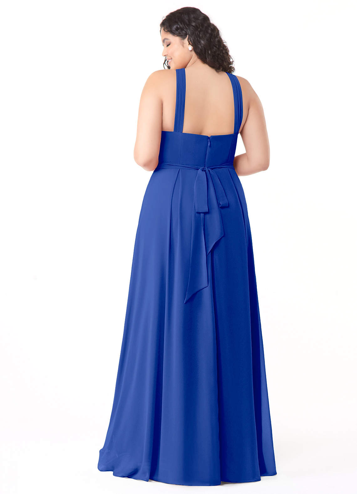 plus size royal blue dresses Idia Plus Size Evening Gown In Royal Blue main image 1