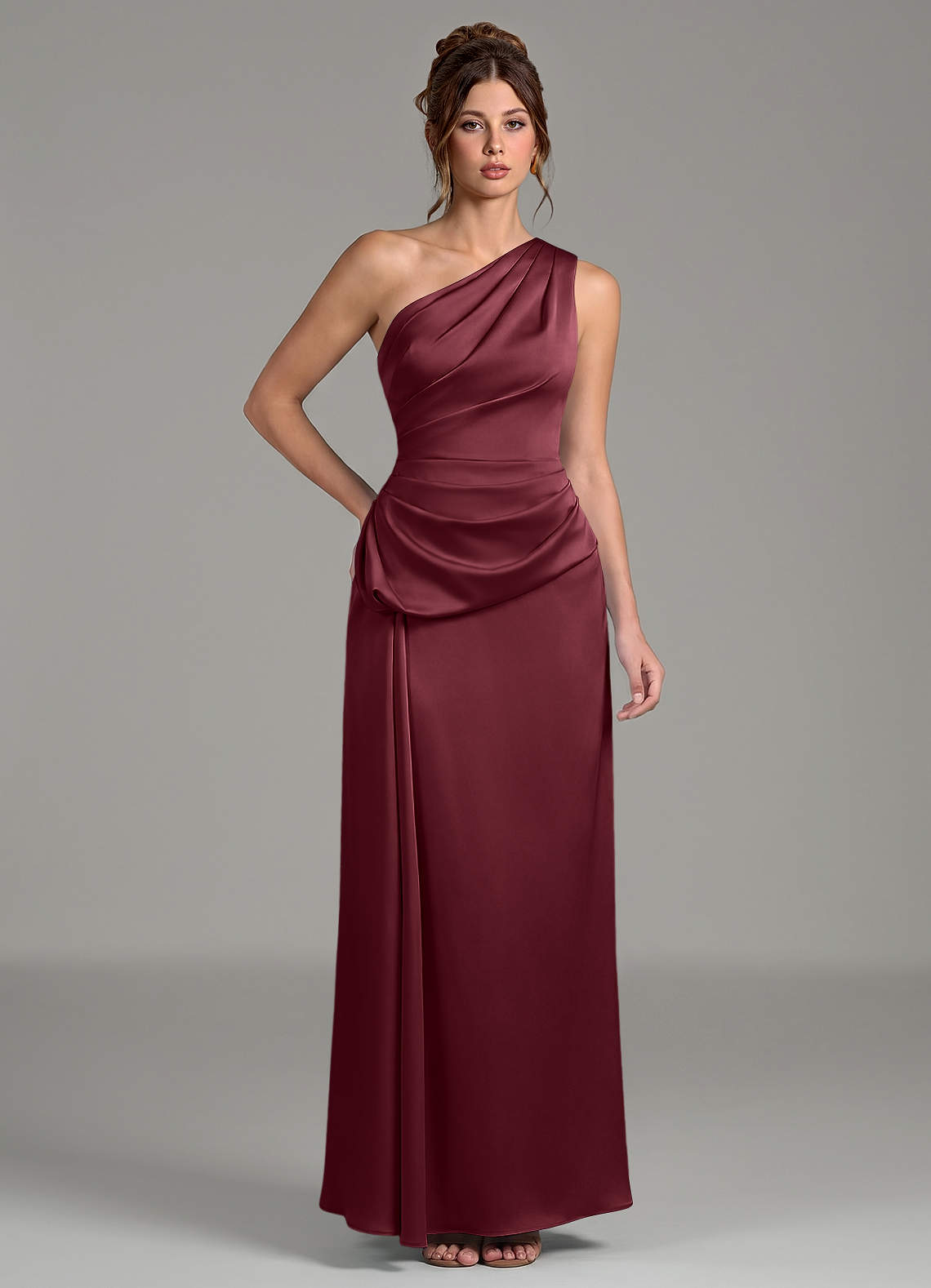 merlot bridesmaid dresses Azazie Zahira