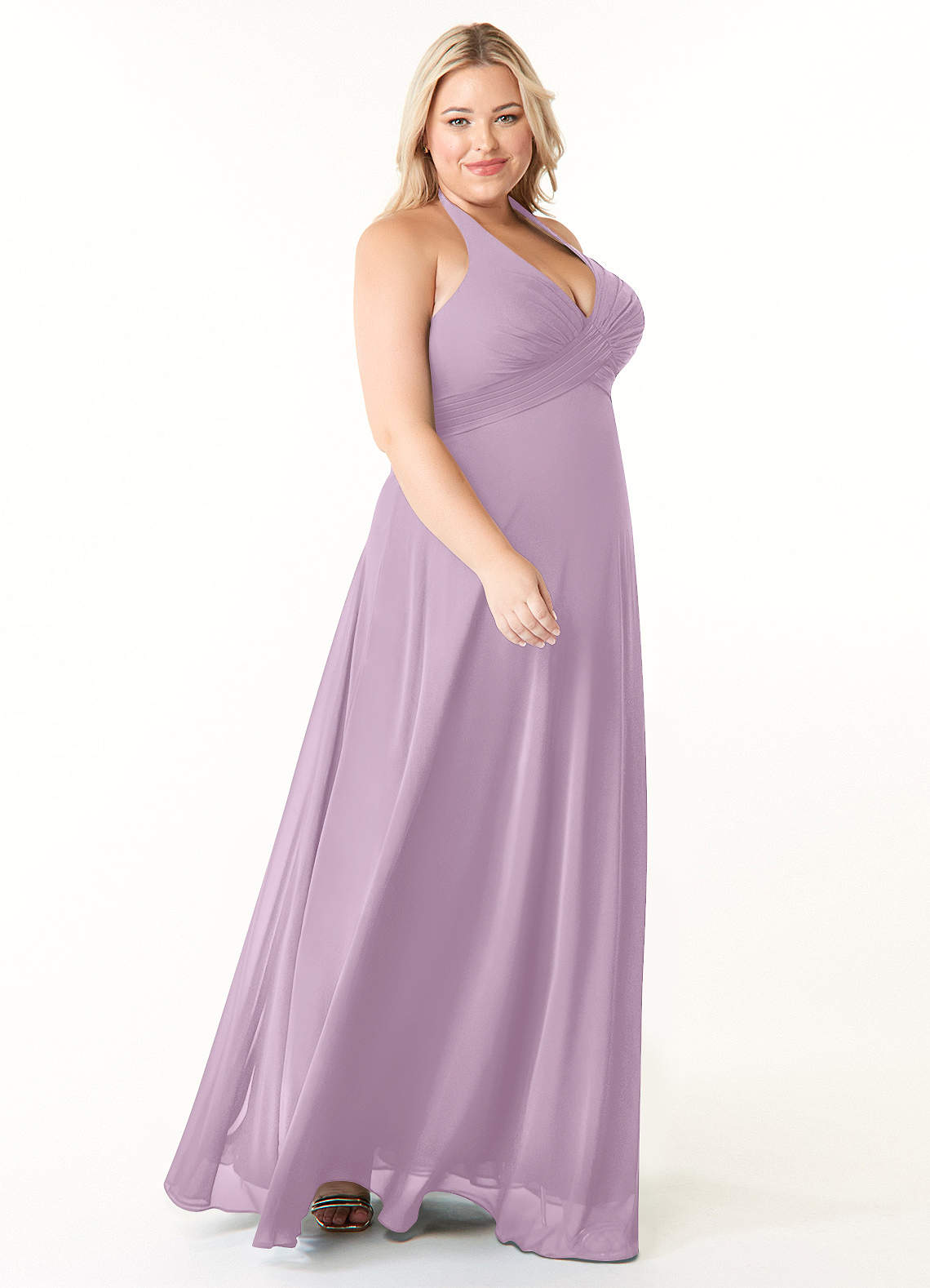 Azazie Tessie Wisteria Chiffon Bridesmaid Dresses | Azazie