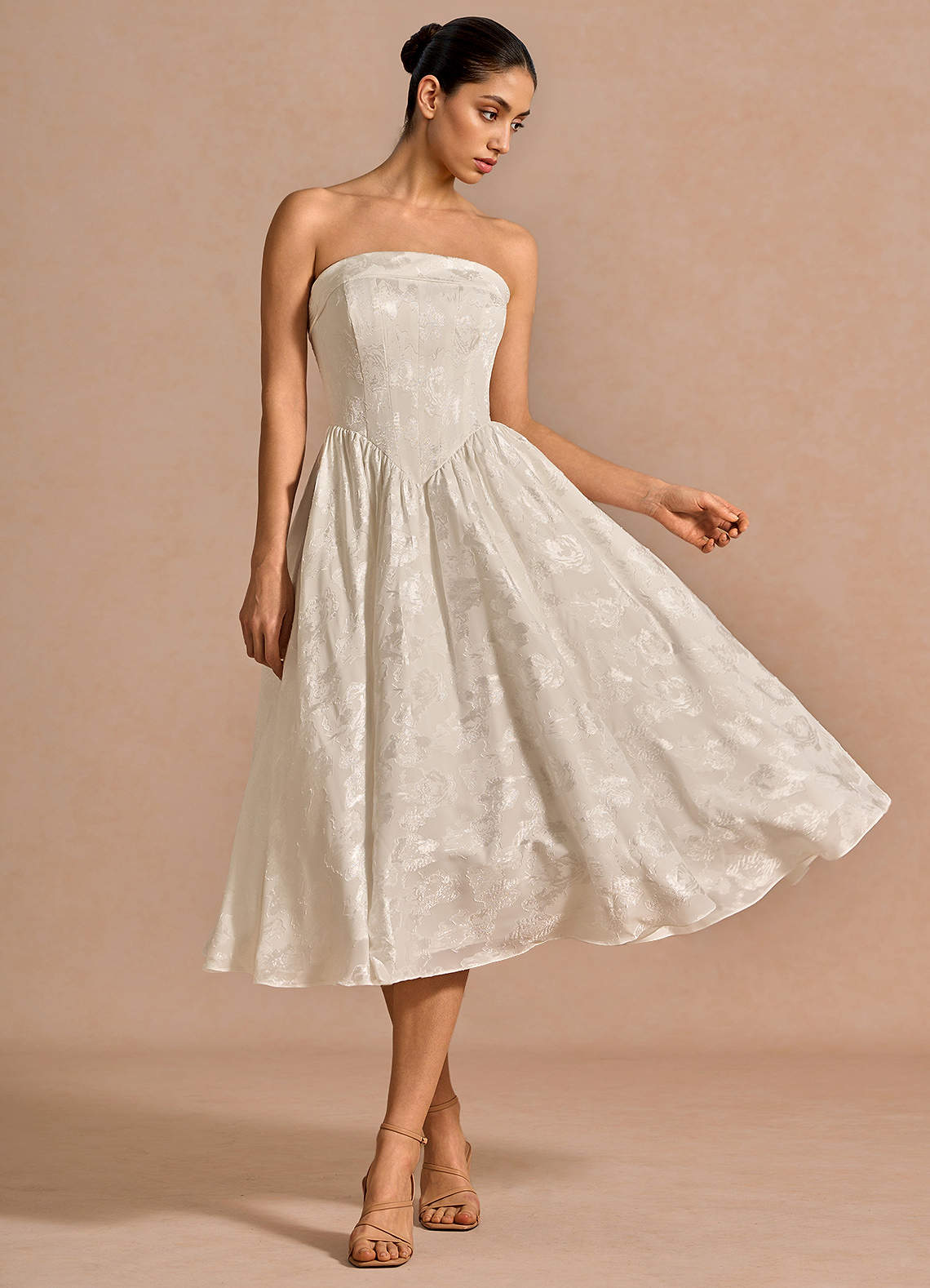 Sadie White Midi Dress Ready to Ship | Azazie Sadie White Midi Dress Ready to Ship | Azazie