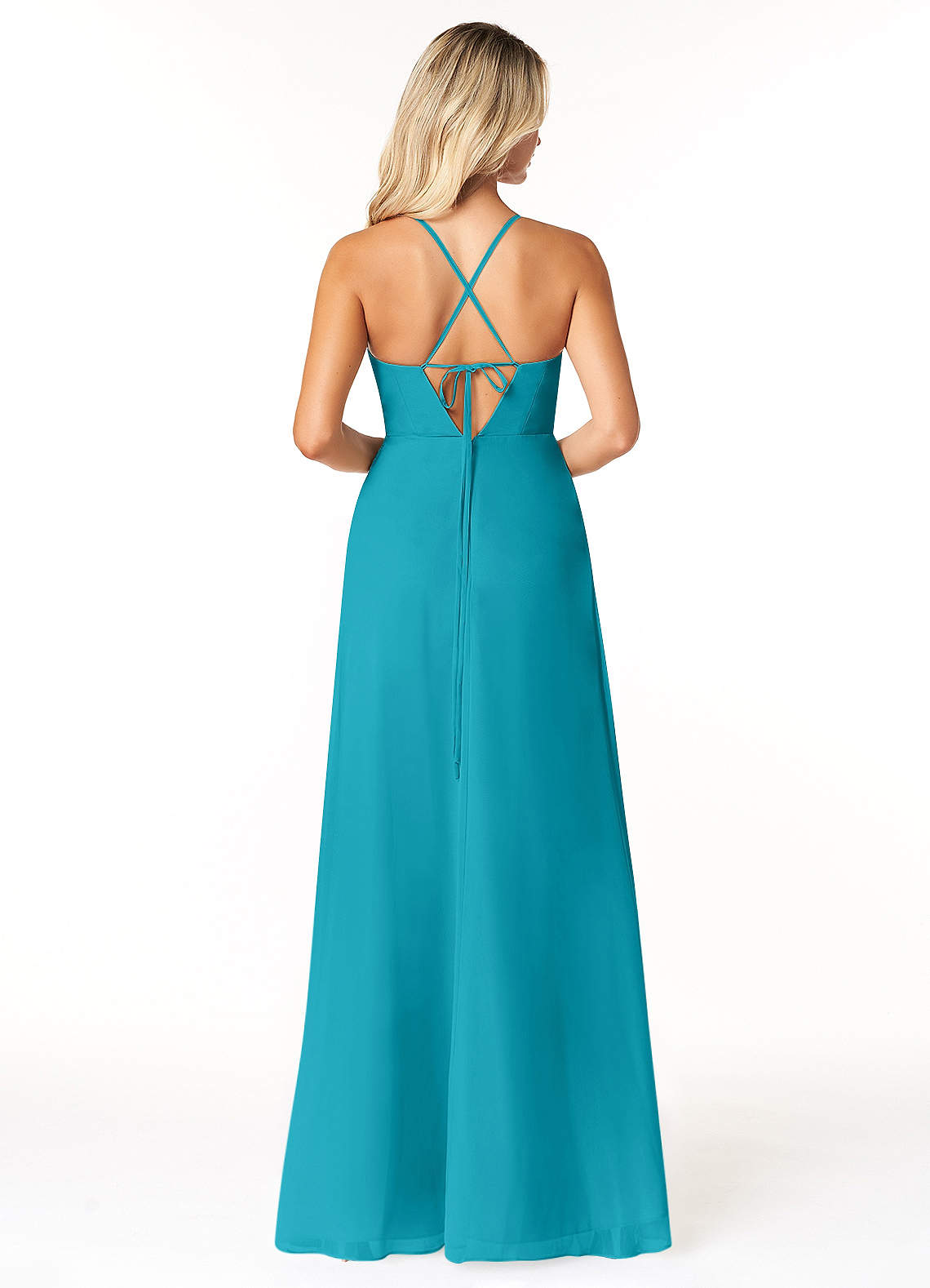Azazie Ariella Ready to Ship Jade Chiffon Bridesmaid Dresses