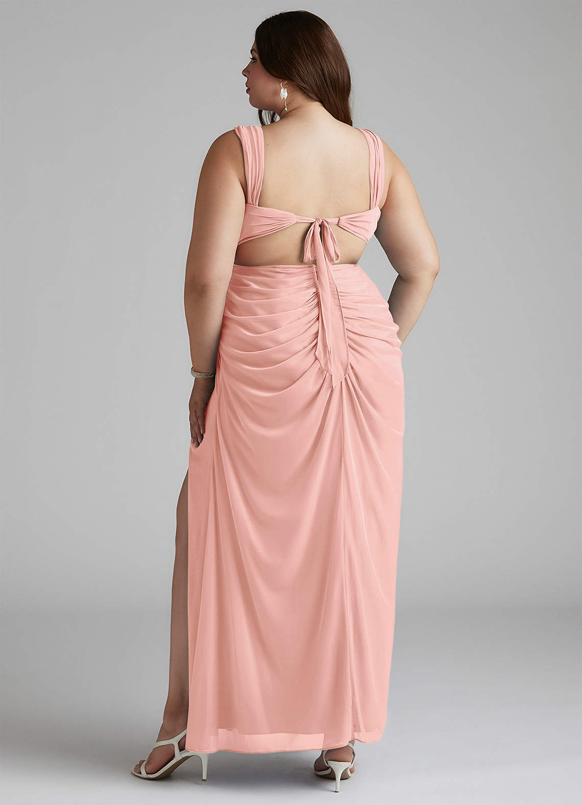 azazie mesh dress Azazie Leonia