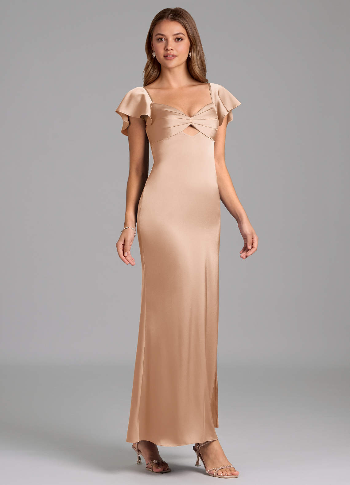 english rose satin bridesmaid dresses Azazie Demia this maxi dress blends allure bridals Amazon.com: ZVGV Mini Rose Select size:36