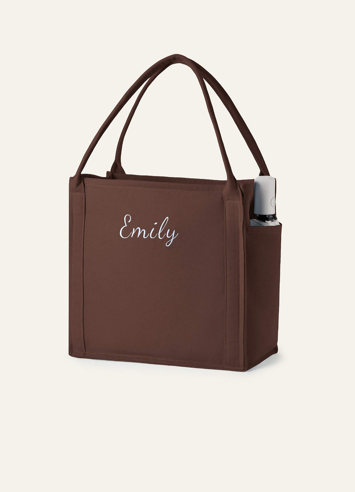 front Personalized Name Embroidery Large Capacity Storage Bridesmaid Tote Bag