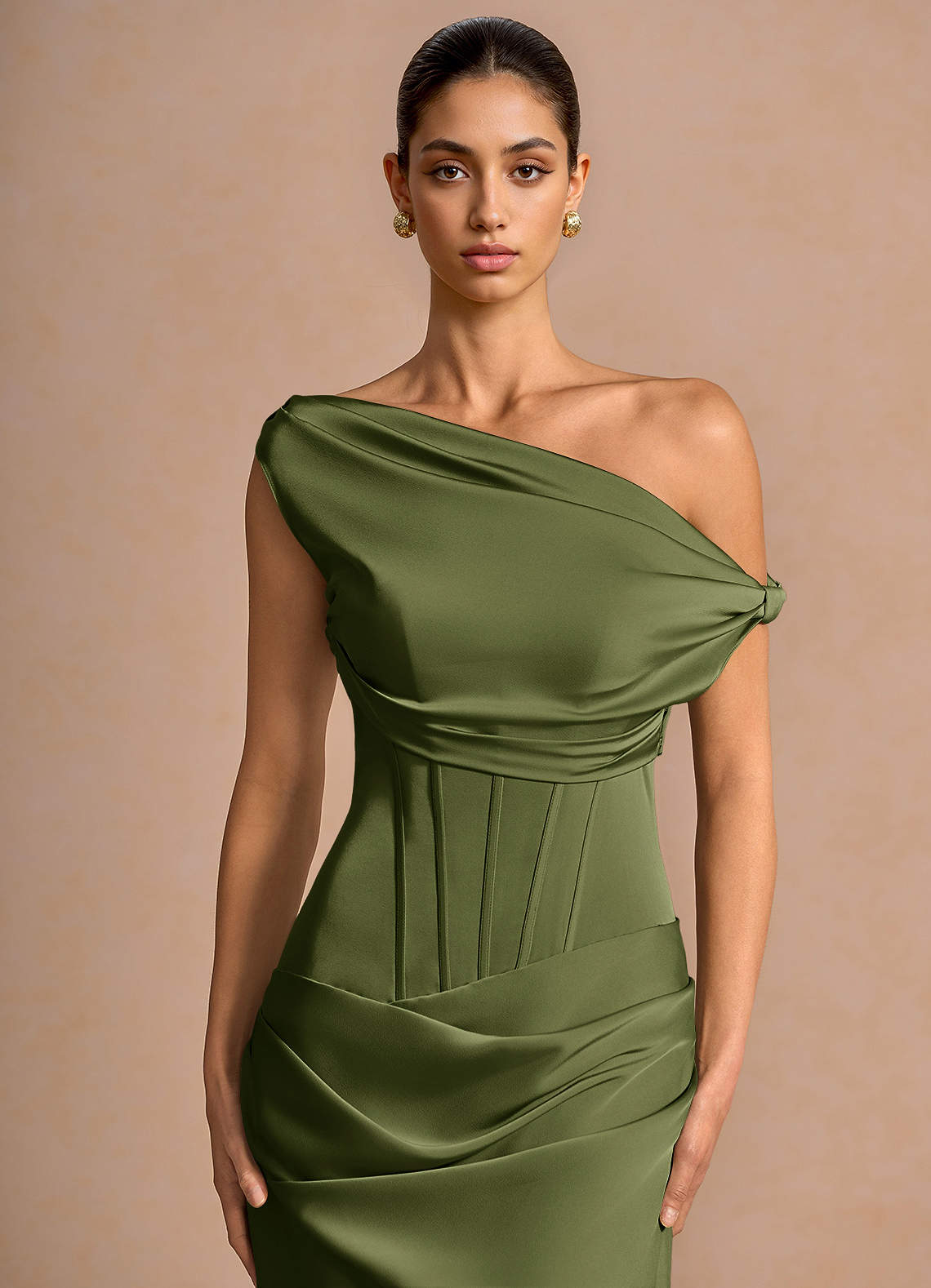 Jorelia Olive Two Piece Set | Azazie