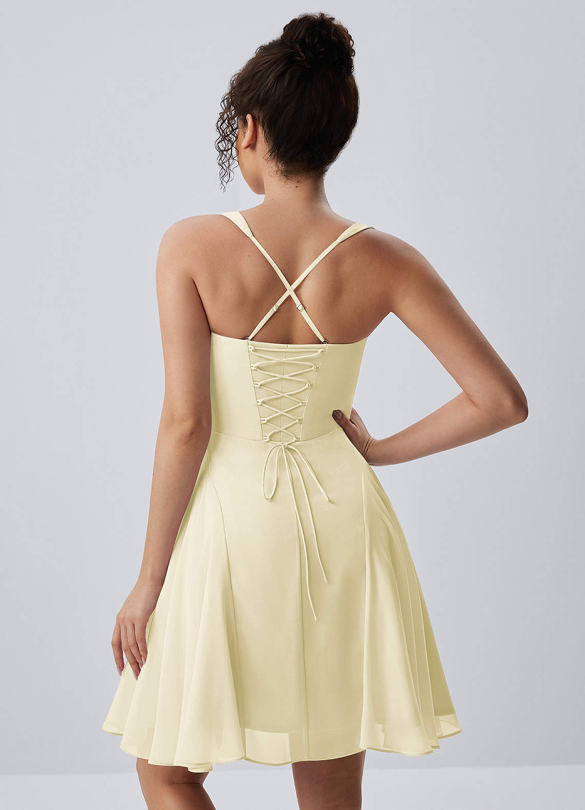butter yellow skater dress Butter Yellow Skater Dress Soft Pastel Yellow Summer Dress A-line Fit & Flare Dress