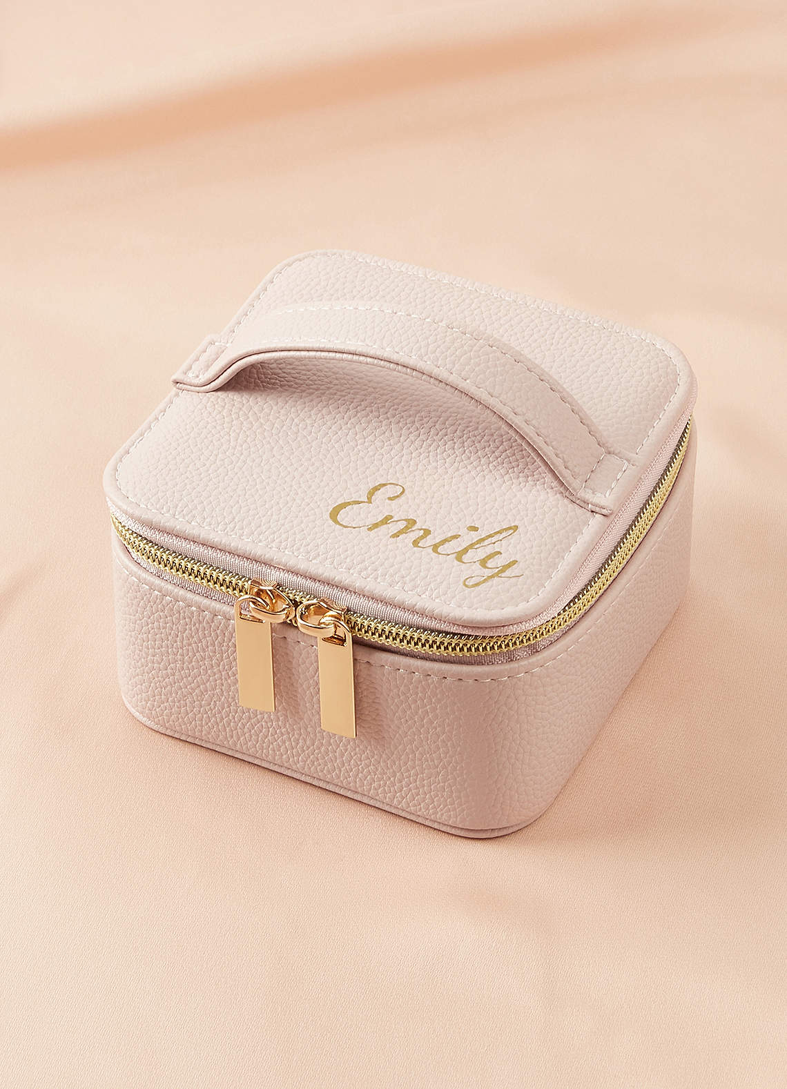 front Personalized PU Leather Jewelry Box