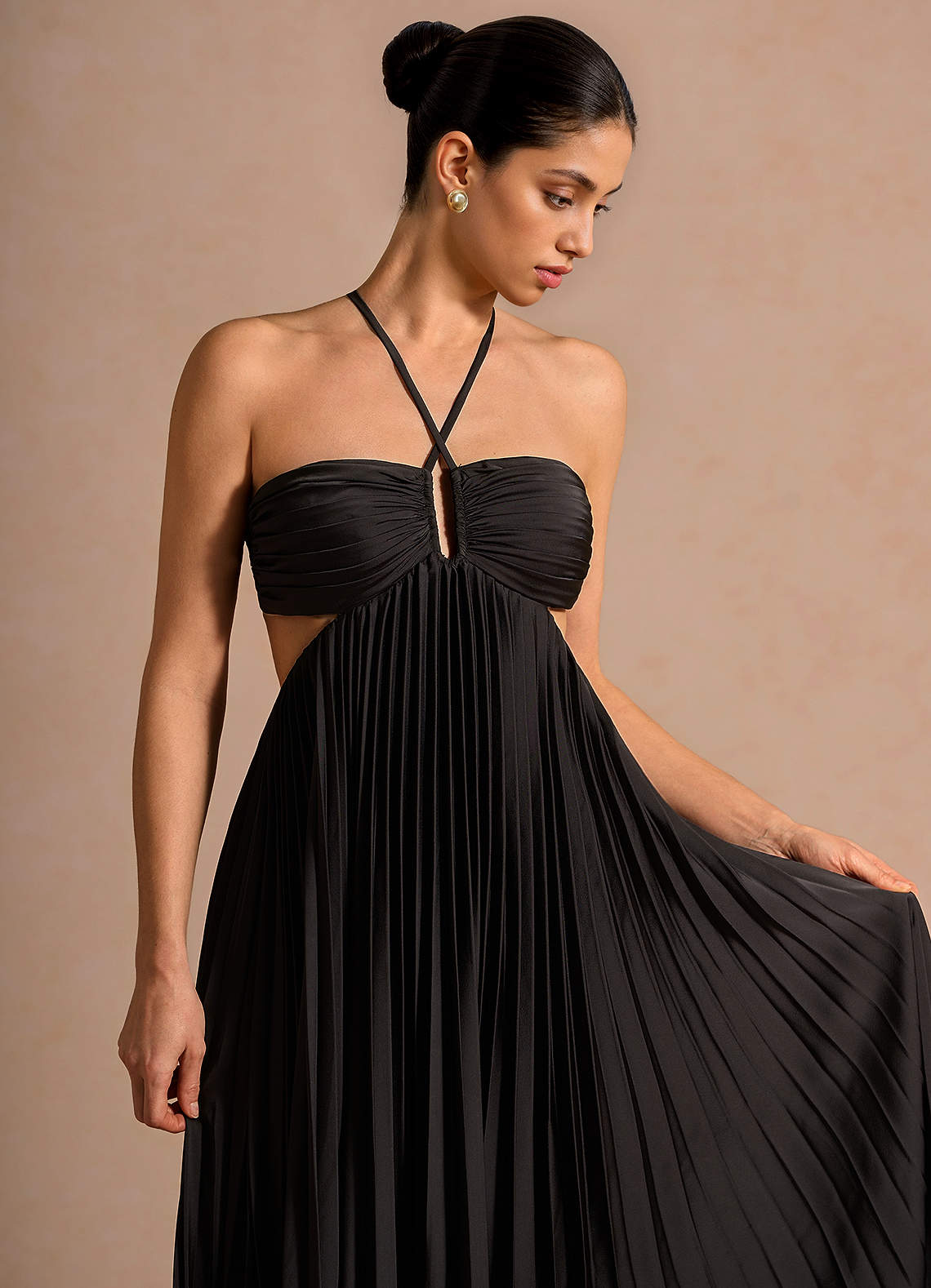 Josephine Black Maxi Dress | Azazie CA
