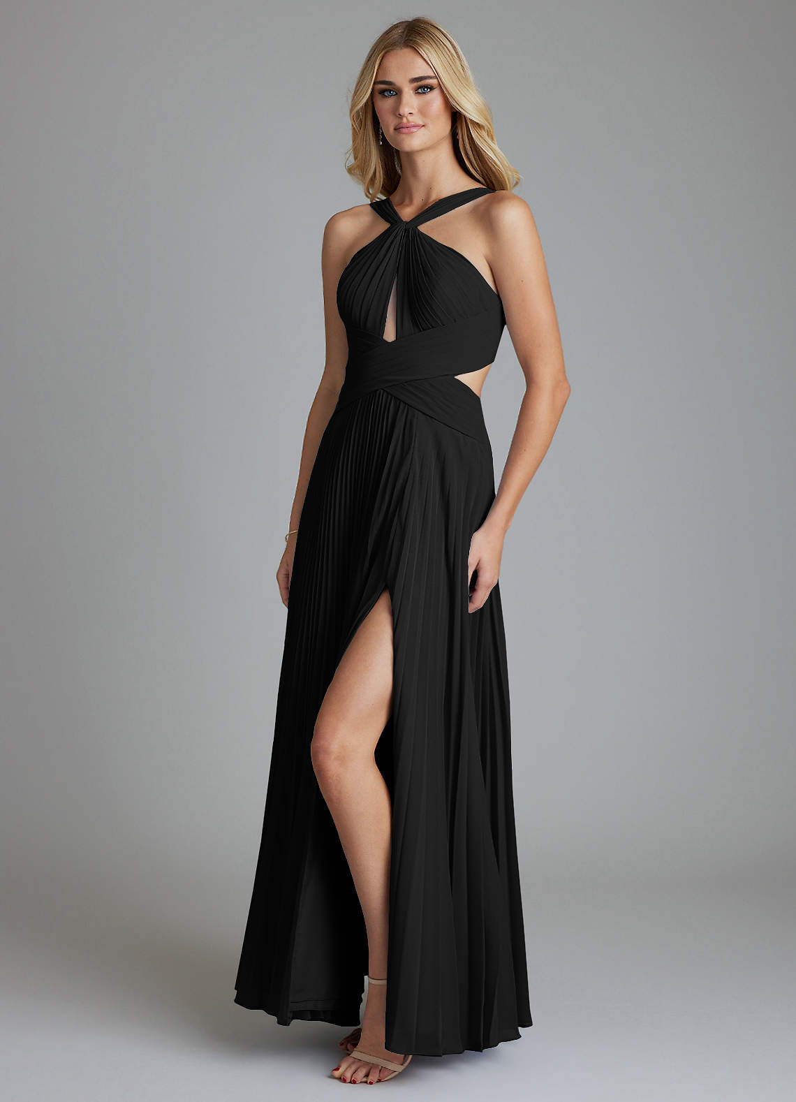 Azazie Hosanna Black Chiffon Bridesmaid Dresses | Azazie