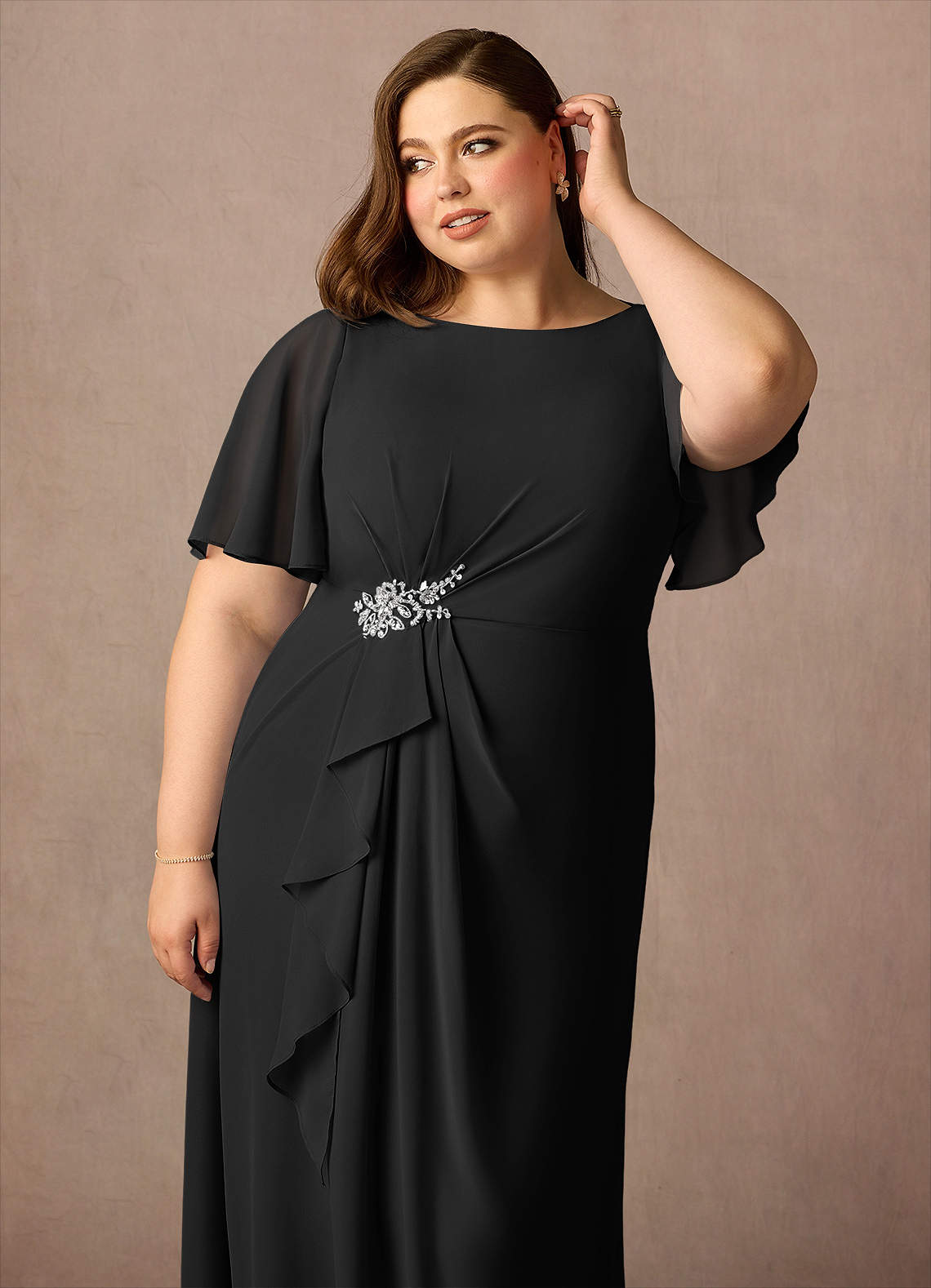 ワンピース BAU by Bride And You RAINA Tie neck Hline dress (Black) Plan your wedding with bride and you