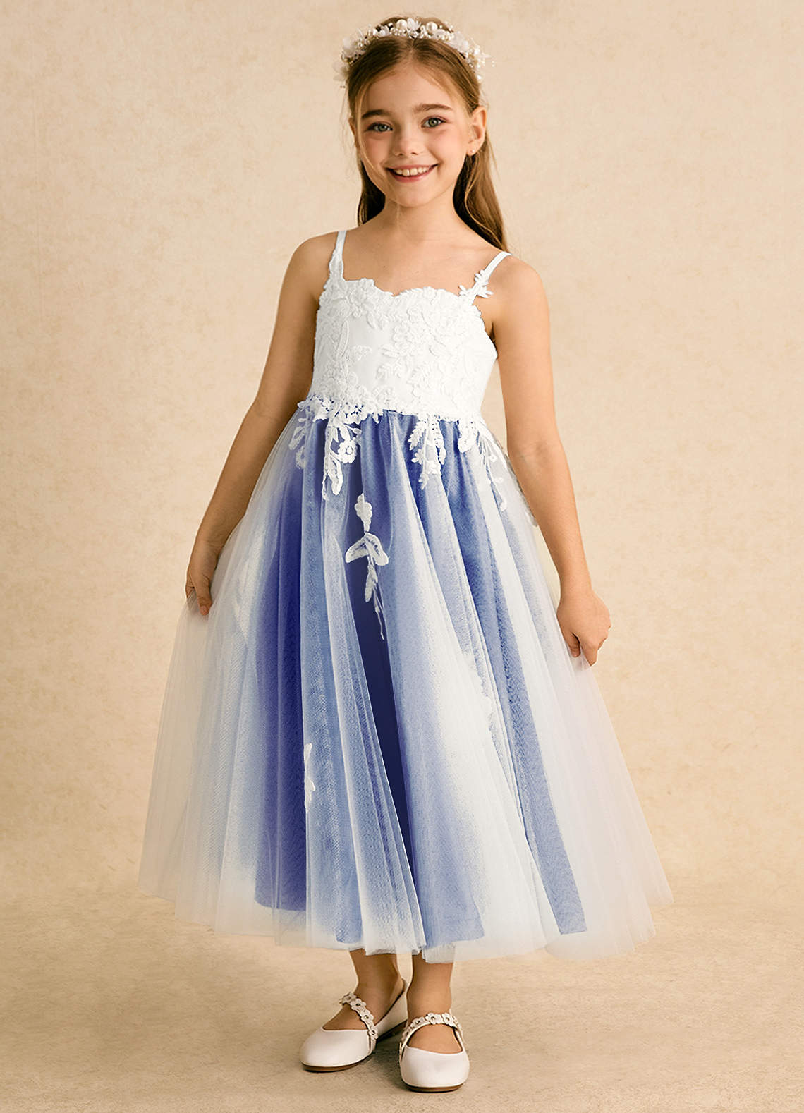 princess polly baby blue dress Blue and White Dresses main image 1
