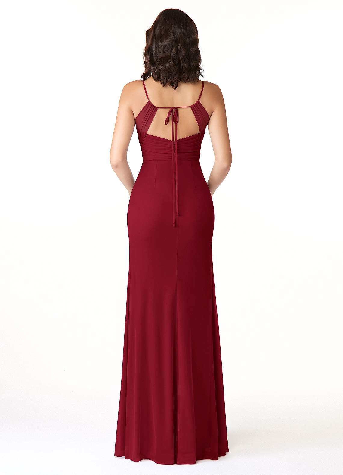 Burgundy Azazie Reneya Bridesmaid Dresses | Azazie