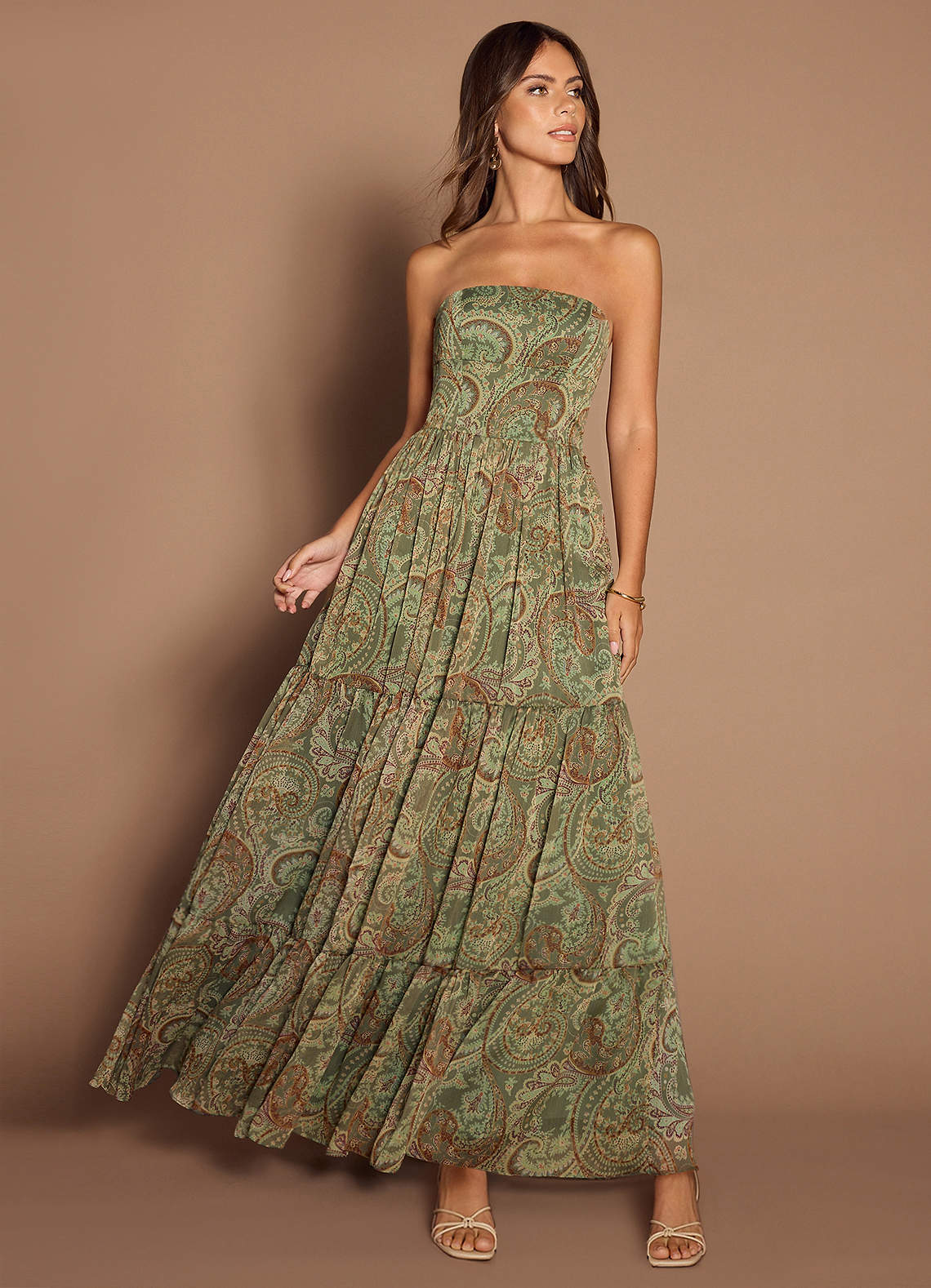 Jarah Sage Paisley Maxi Dress image1
