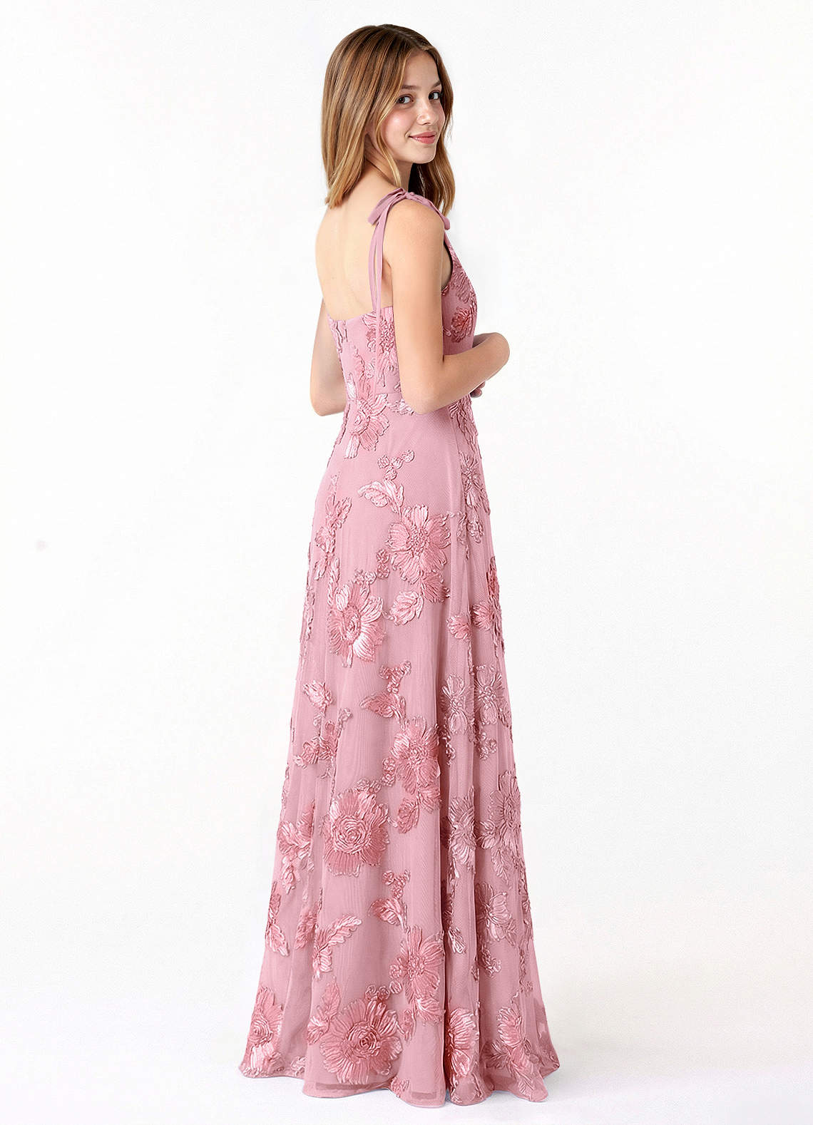 front Azazie Rosey Junior Formal Dress