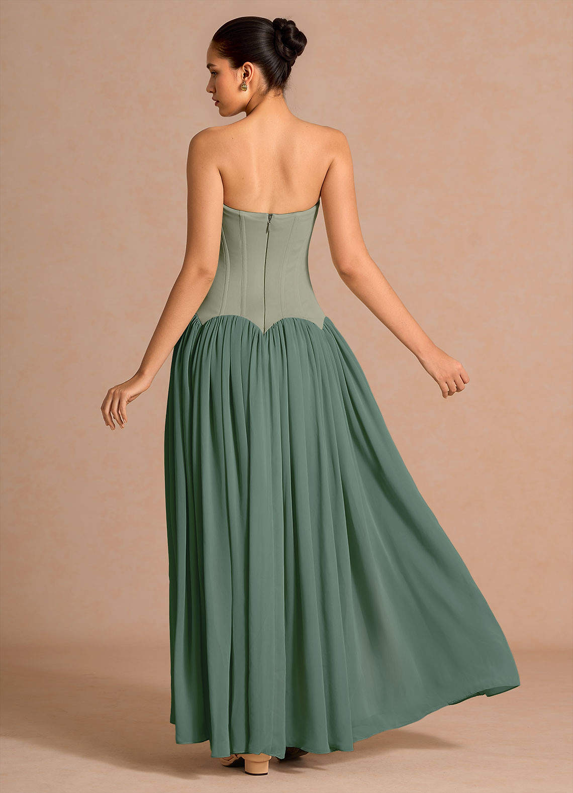 eucalyptus green maxi dress Baltic Born Womens Faye Maxi Dress | Eucalyptus