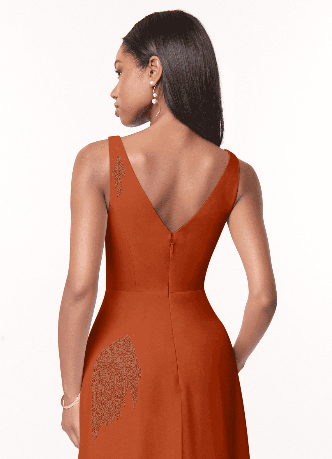 Azazie Nala Klänningar att prova hemma Klä av A-Linje i Chiffong Plisserad Agave image4