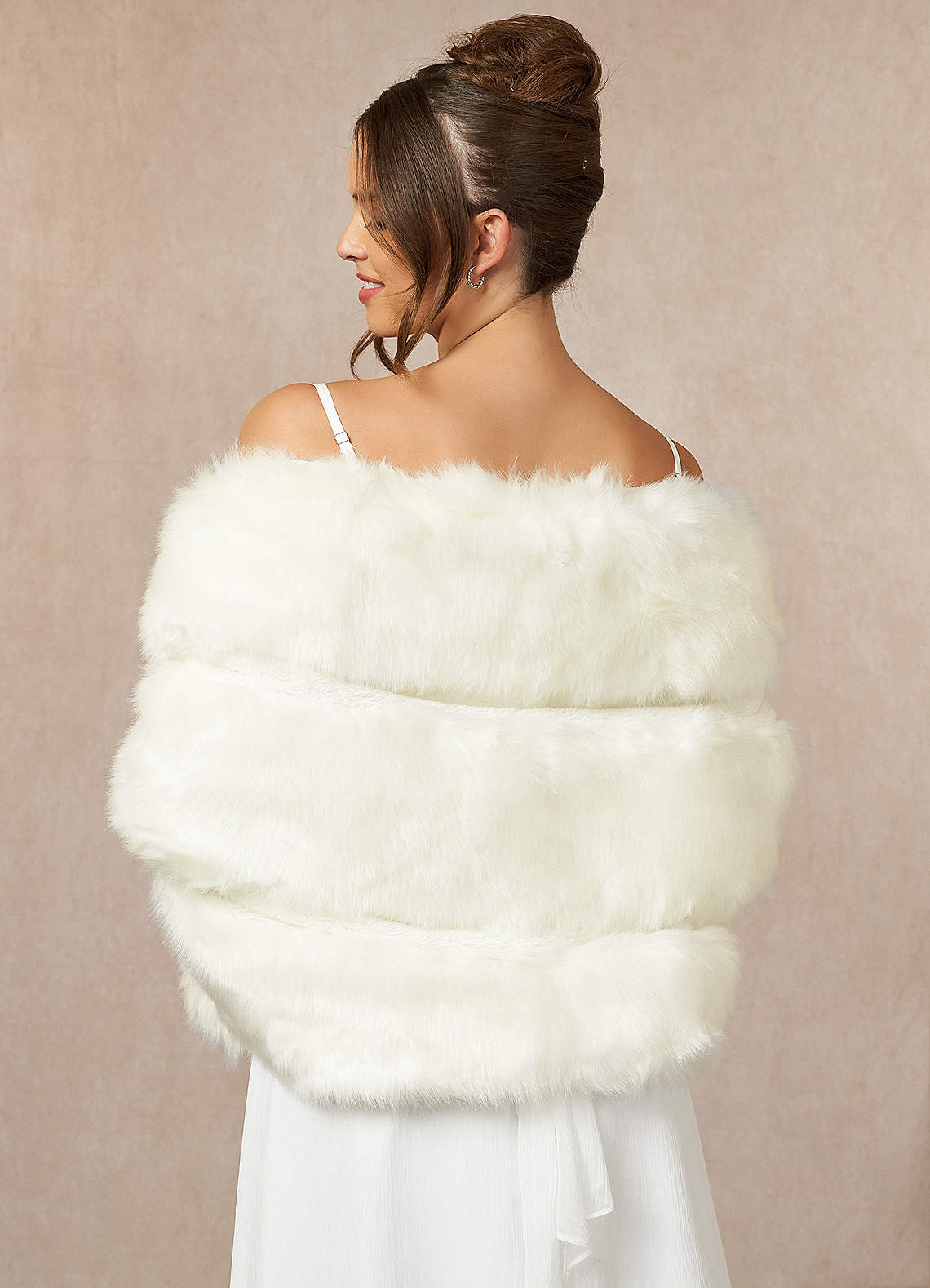 front Joy Faux Fur Wrap