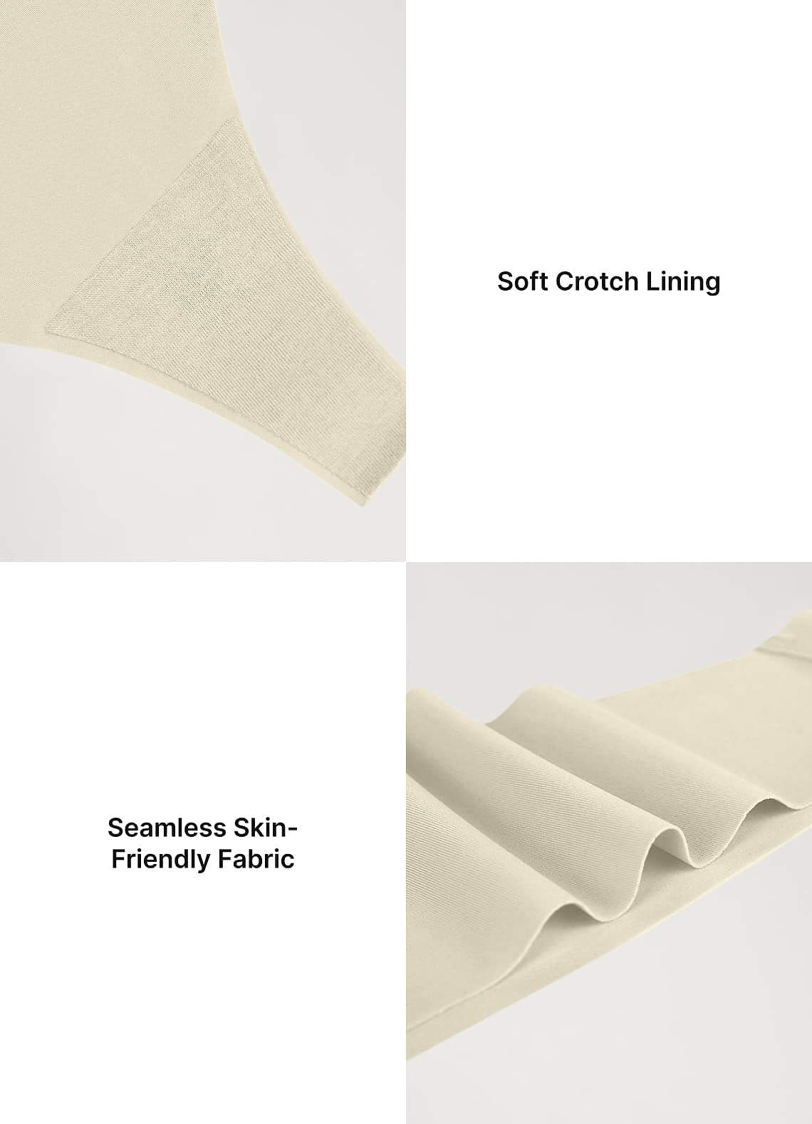 front Low Rise Barely-There Seamless Thongs （One piece）