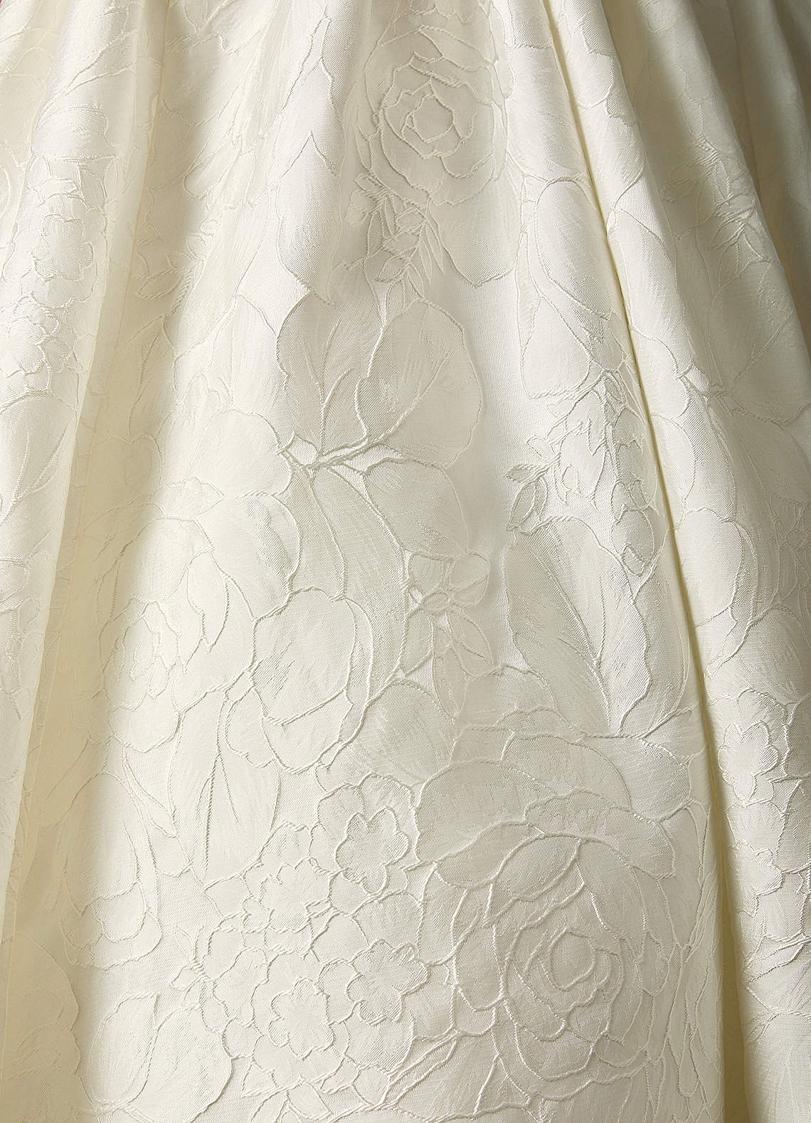 Azazie Gloria Vestidos de noiva Vestido Branco Antigo de Jacquard Floral de Vestido de baile com Sem alças image9