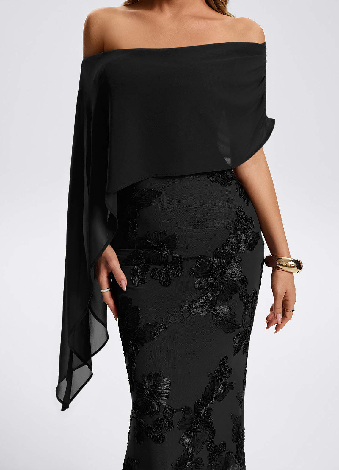 Rhiannon Black Maxi Dress image1