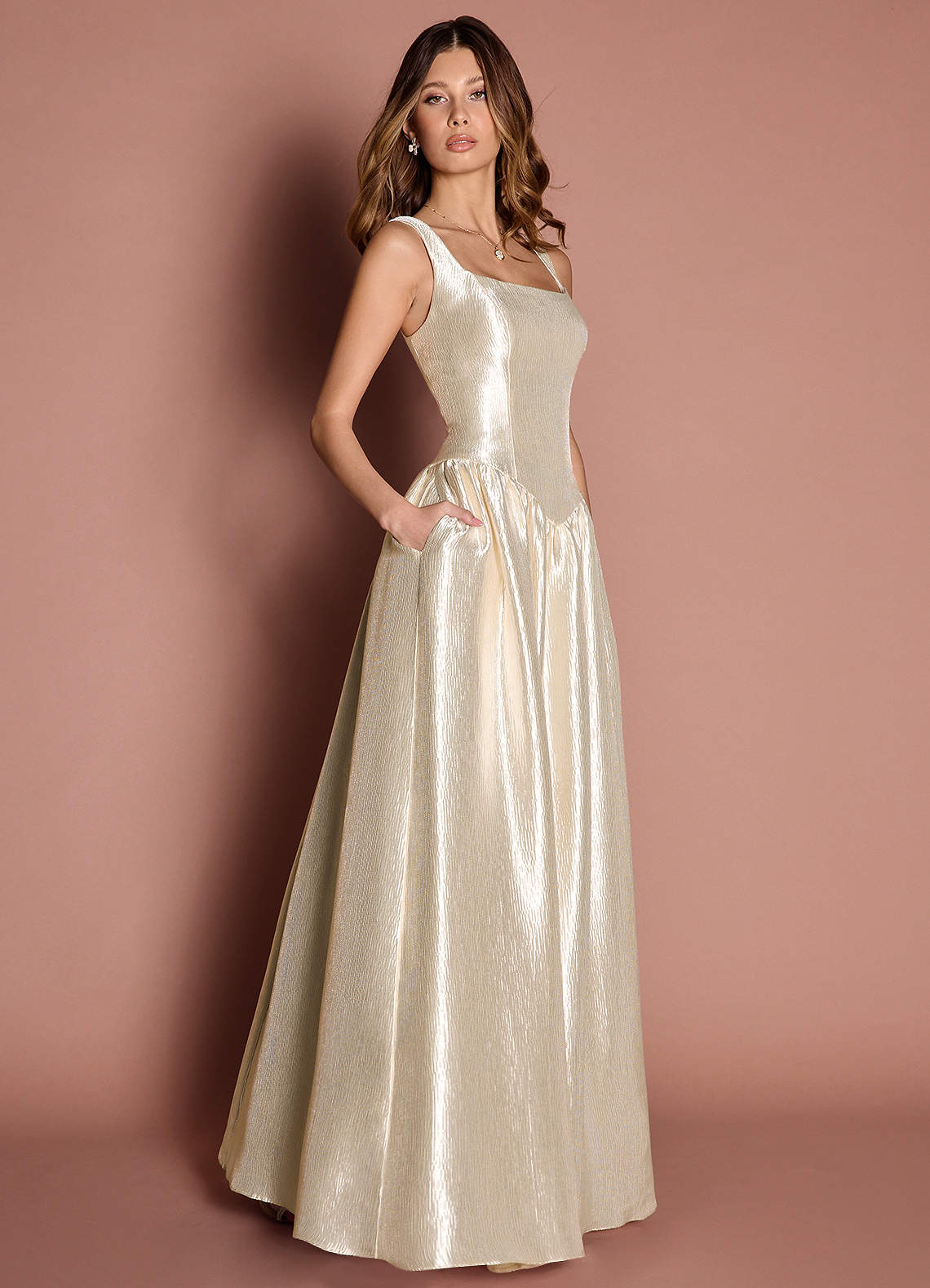Kelly Cream Maxi Dress Ready to Ship | Azazie
