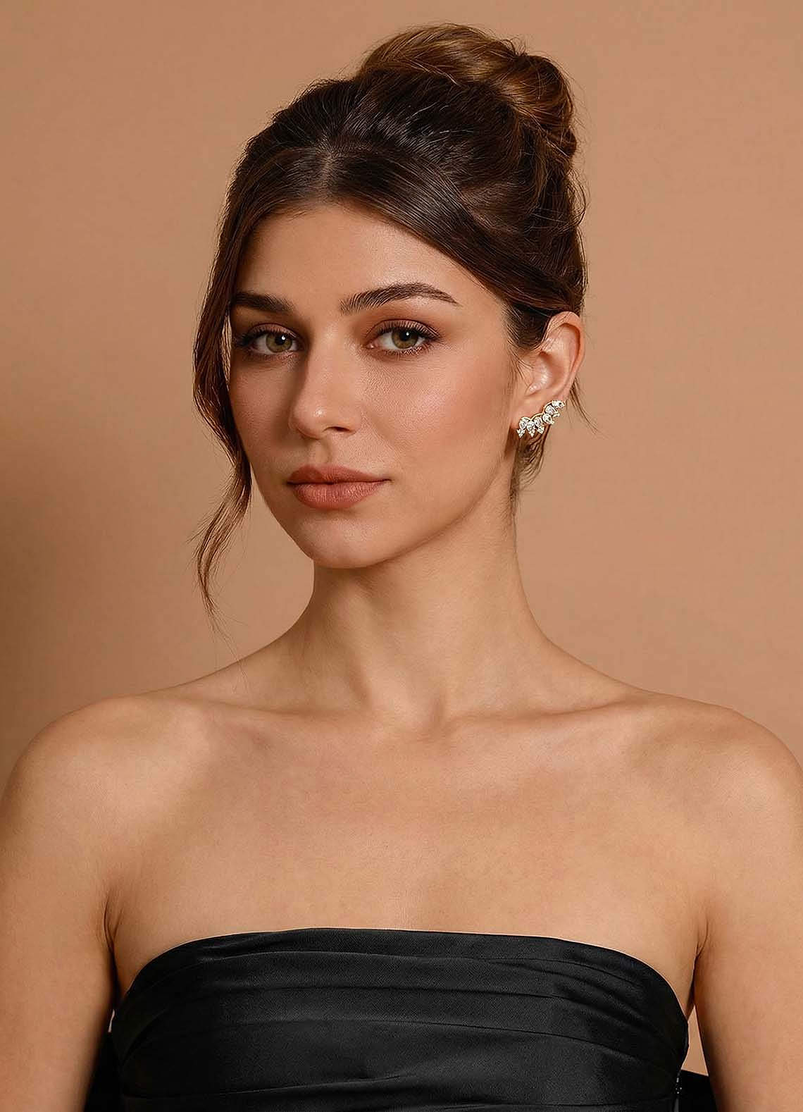 front Crystal Constellation Earrings