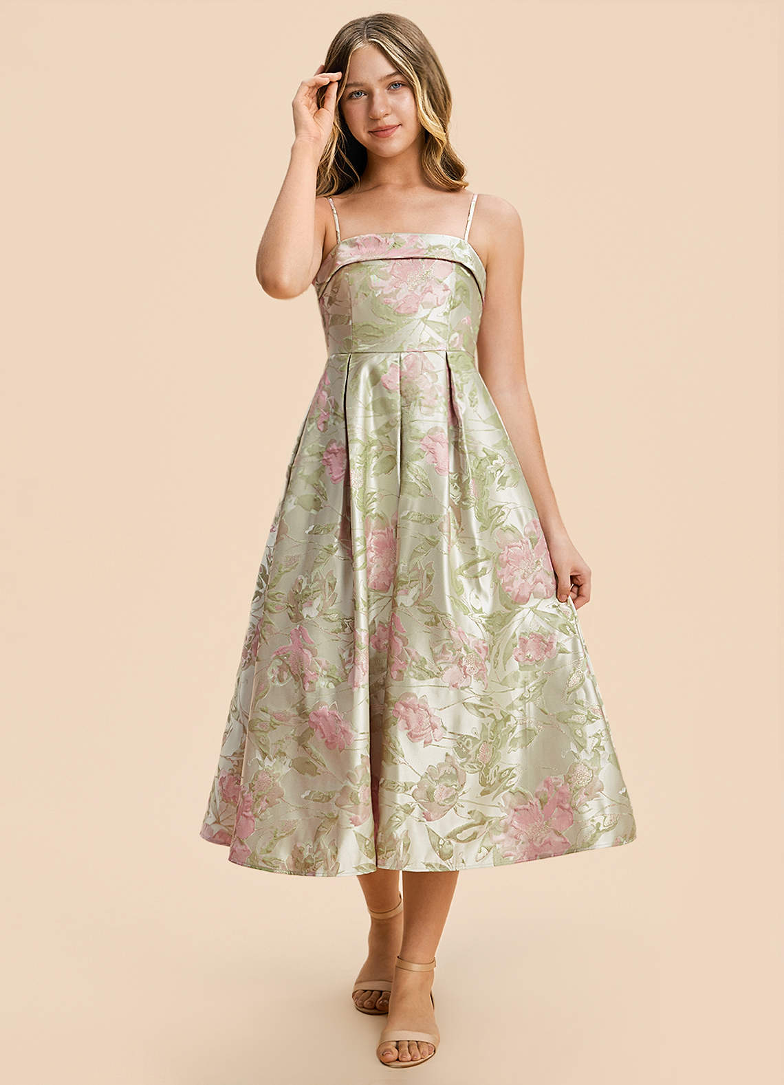 front Azazie Penny Junior Formal Dress