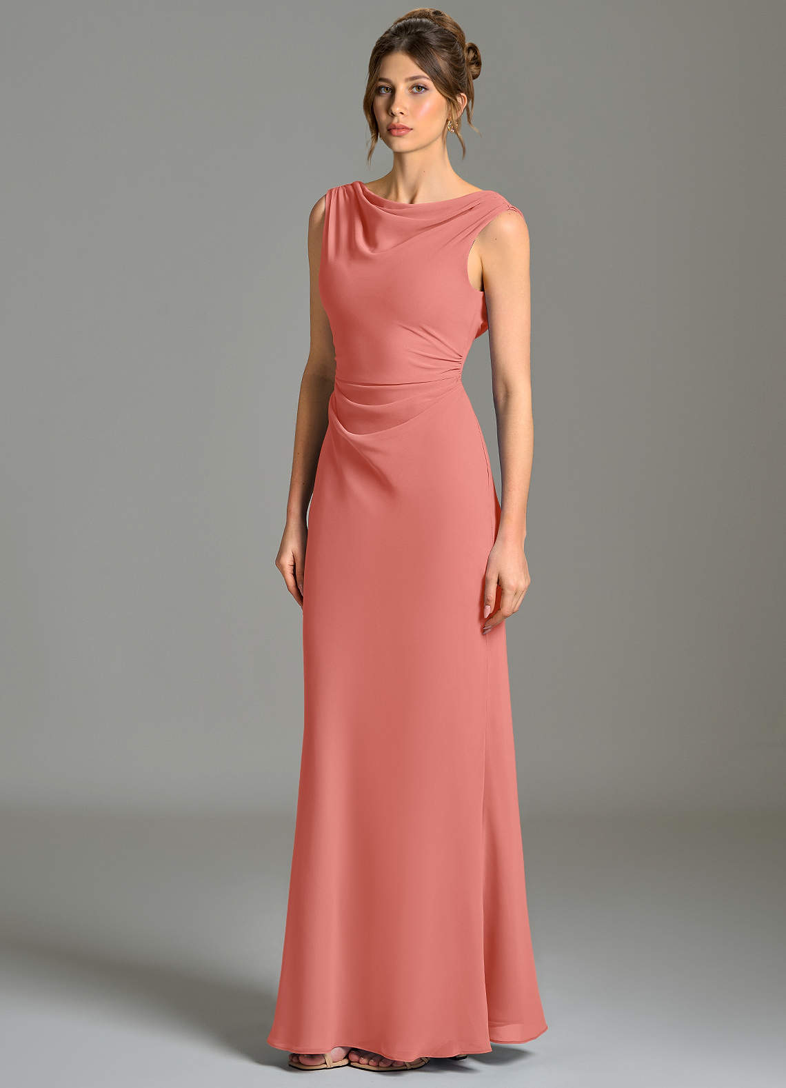 salmon pink bridesmaid dresses Salmon Pink Bridesmaid Dresses