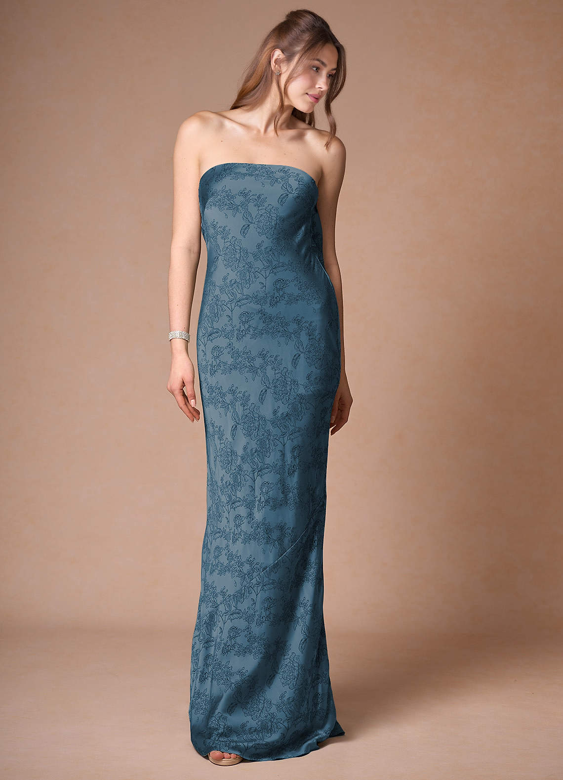 Ondine Navy Black Strapless Dress image1