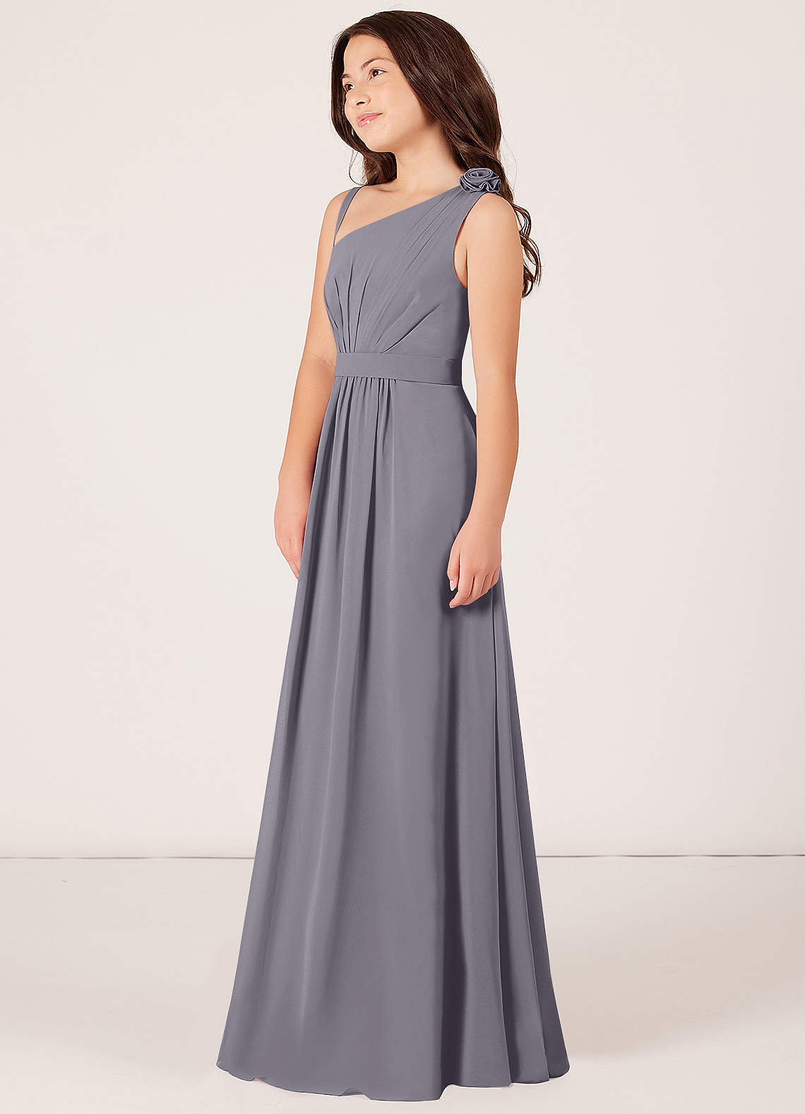 Junior bridesmaid dresses silver sale