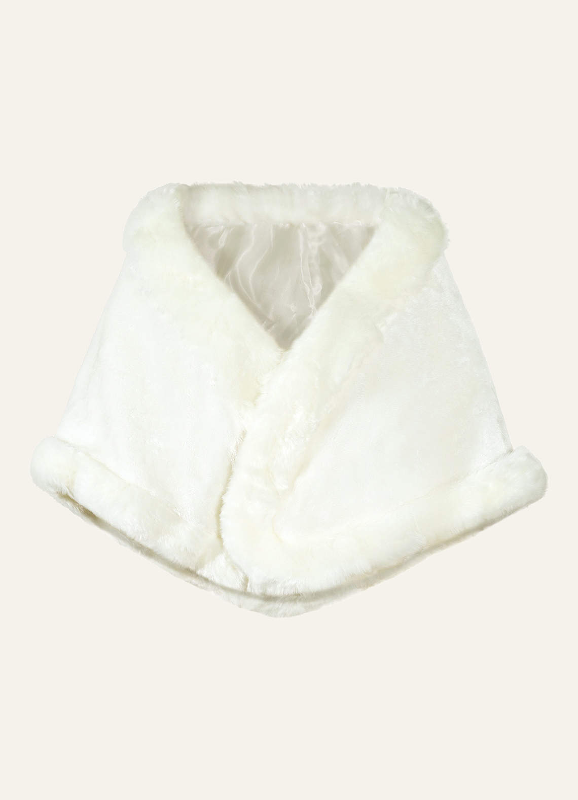 front Charming Faux Fur Wrap