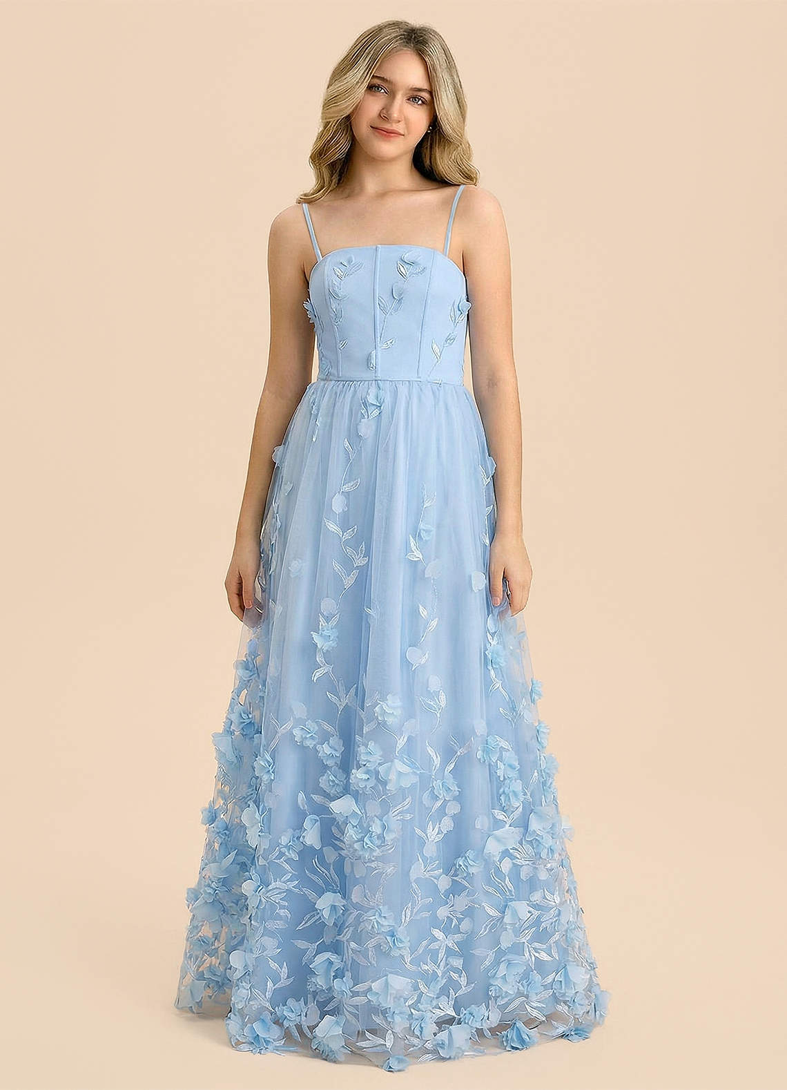 front Azazie Giselle Junior Formal Dress