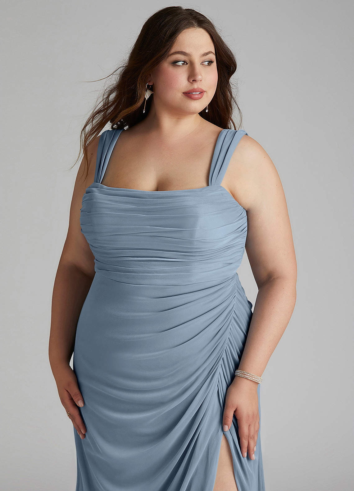 Azazie Zuma Dusty Blue Size 8 2024