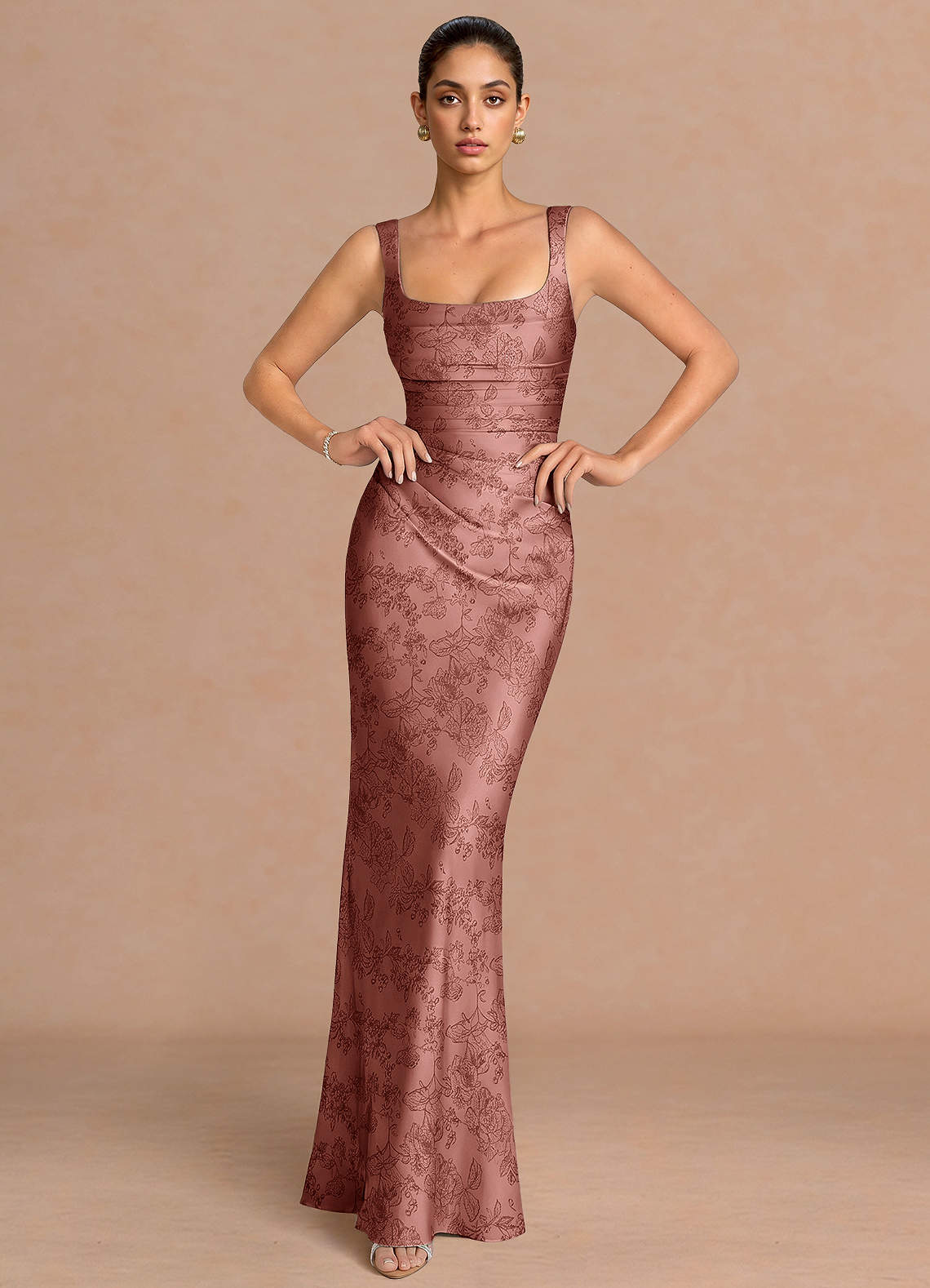 Agustina Vintage Rose Maxi Dress